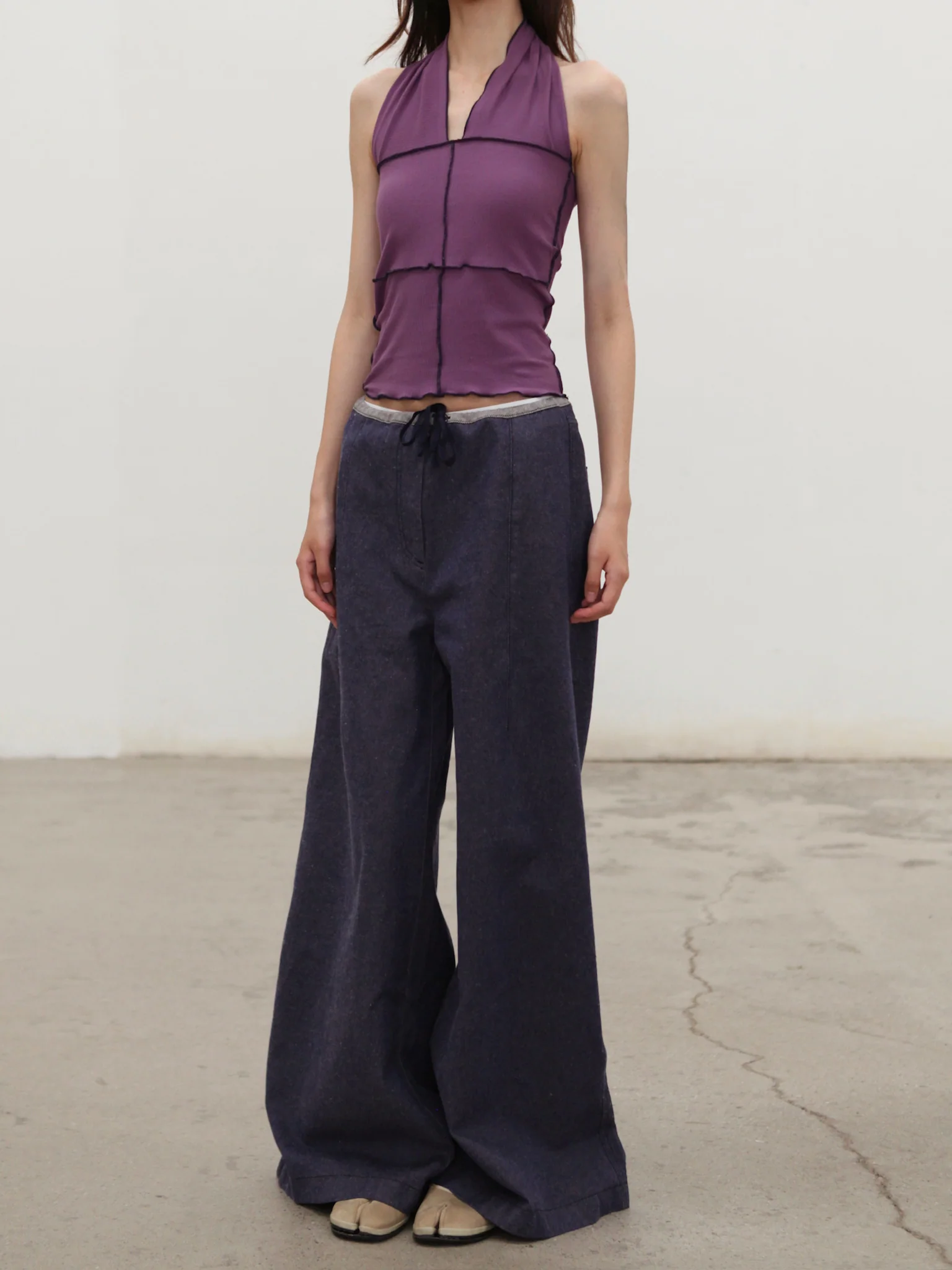 BASERANGE 25 Fall/Winter ARTHUR LOOSE Loose-fitting Casual Pants BAS-PAALP-DE-AU25-RECYCLED INDIGO (PAALP  PAARL) - Image 15