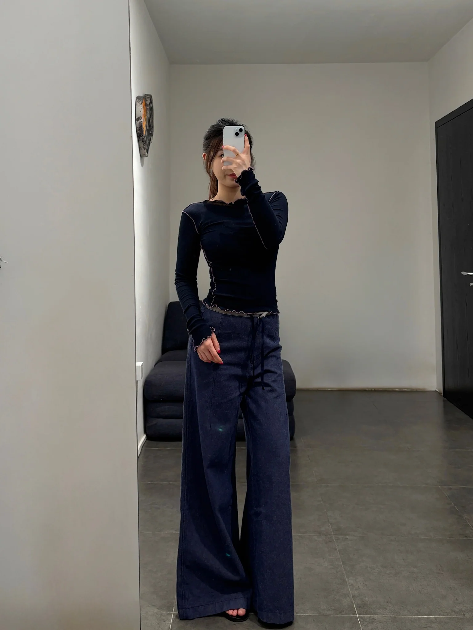 BASERANGE 25 Fall/Winter ARTHUR LOOSE Loose-fitting Casual Pants BAS-PAALP-DE-AU25-RECYCLED INDIGO (PAALP  PAARL) - Image 17