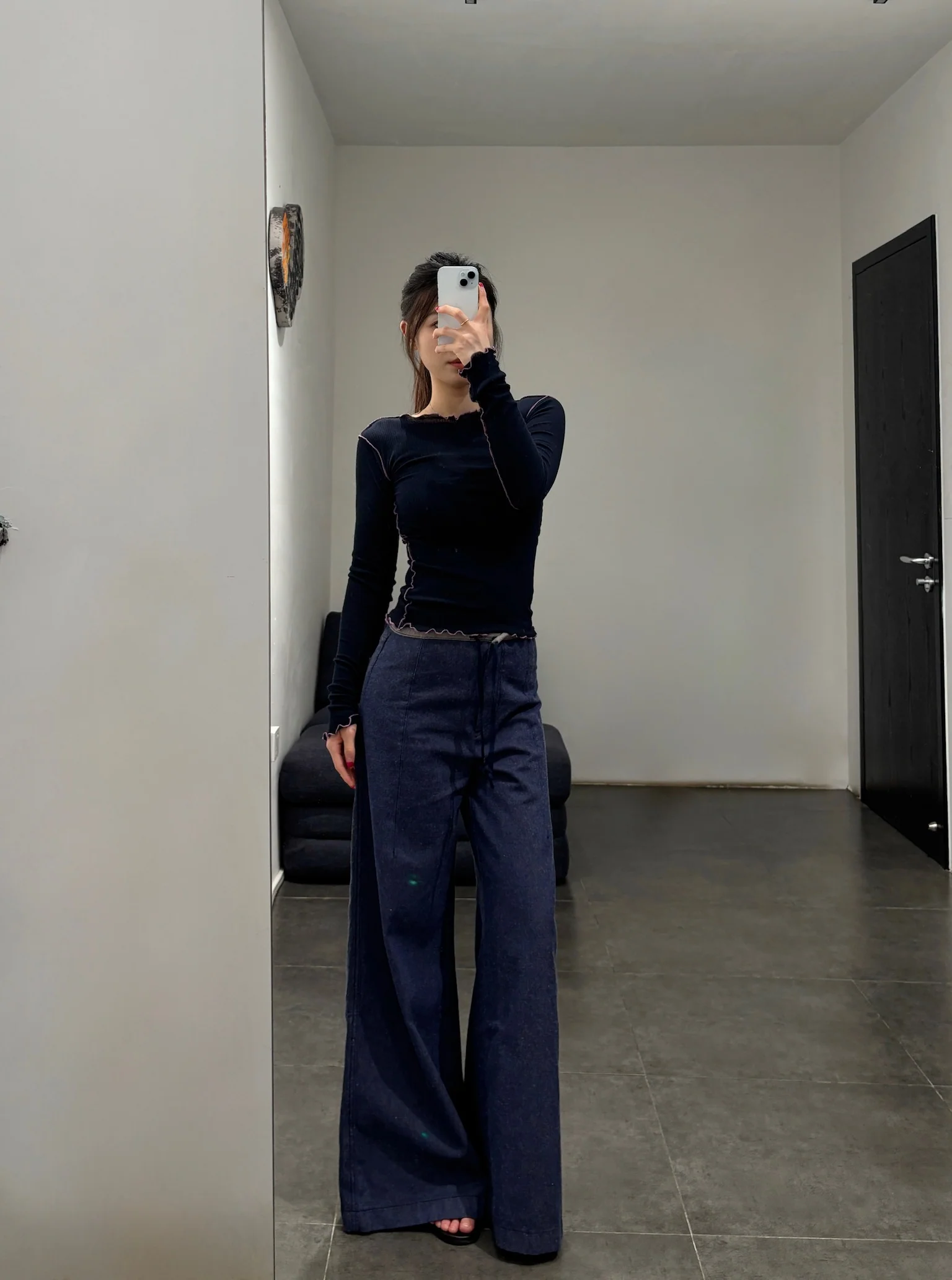 BASERANGE 25 Fall/Winter ARTHUR LOOSE Loose-fitting Casual Pants BAS-PAALP-DE-AU25-RECYCLED INDIGO (PAALP  PAARL) - Image 18