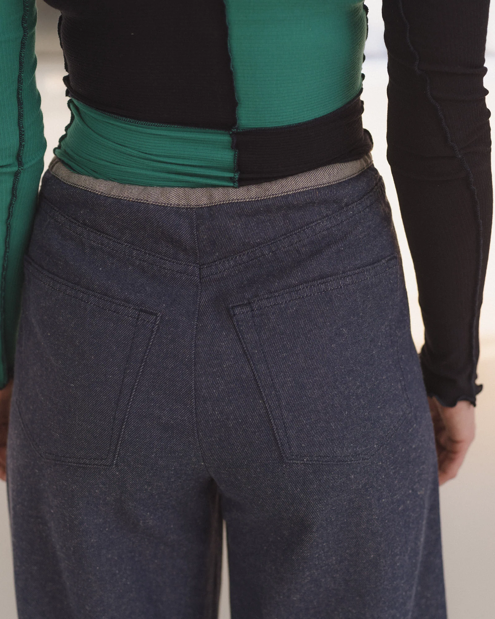 BASERANGE 25 Fall/Winter ARTHUR LOOSE Loose-fitting Casual Pants BAS-PAALP-DE-AU25-RECYCLED INDIGO (PAALP  PAARL) - Image 7