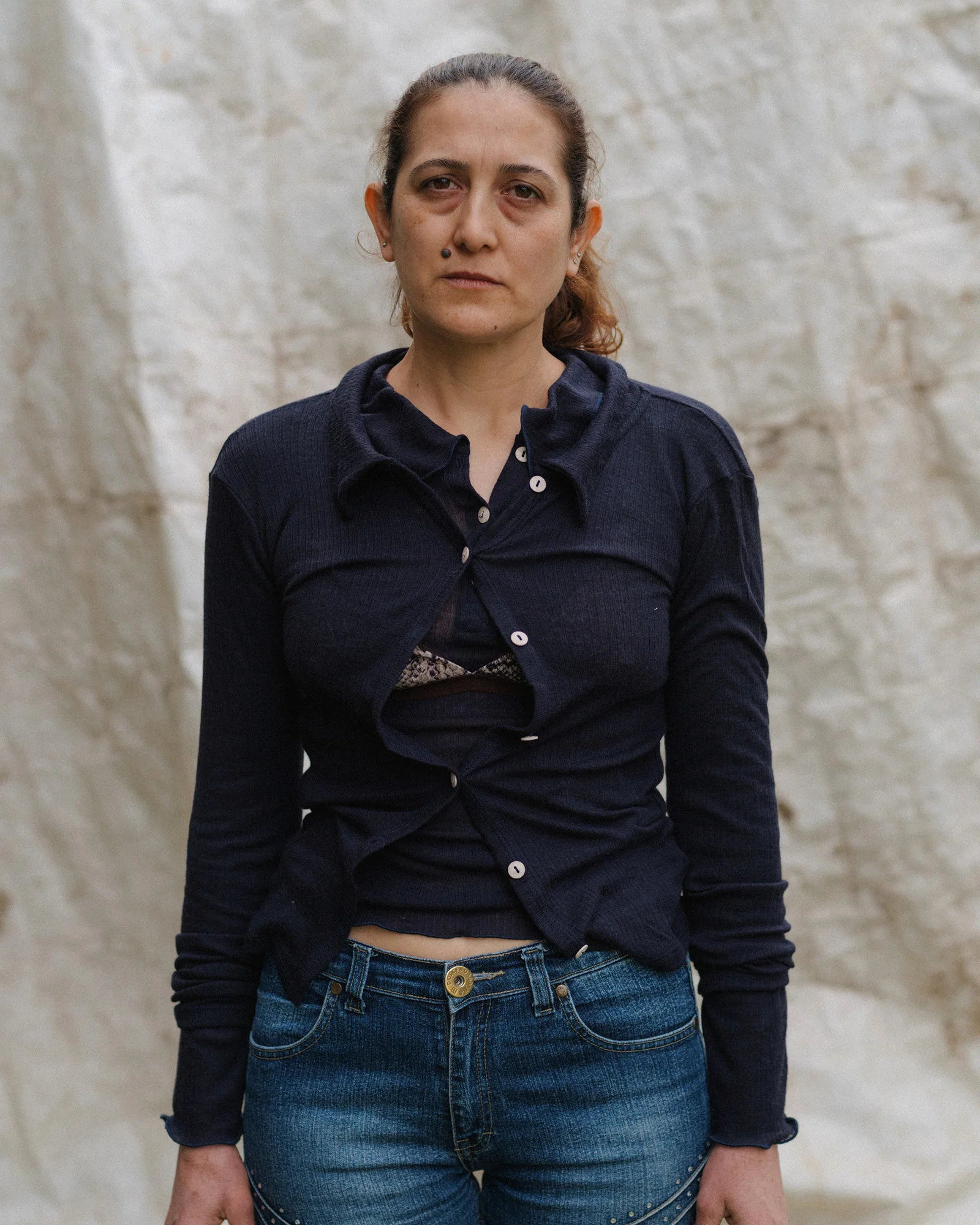 BASERANGE 25 Fall/Winter COSME Shirt BAS-TTCOS-WR-WI25-MURANO NAVY - Image 10