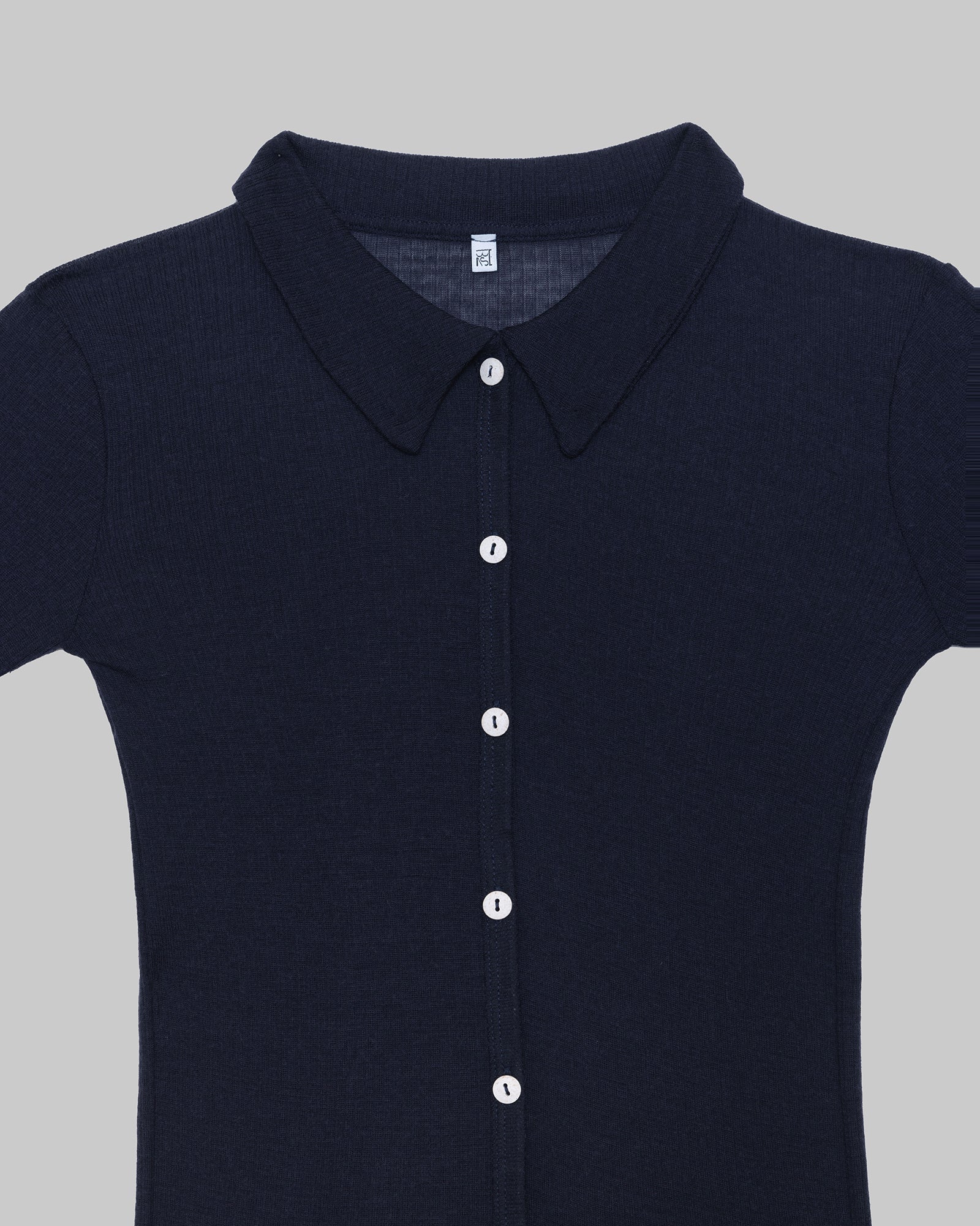 BASERANGE 25 Fall/Winter COSME Shirt BAS-TTCOS-WR-WI25-MURANO NAVY - Image 6
