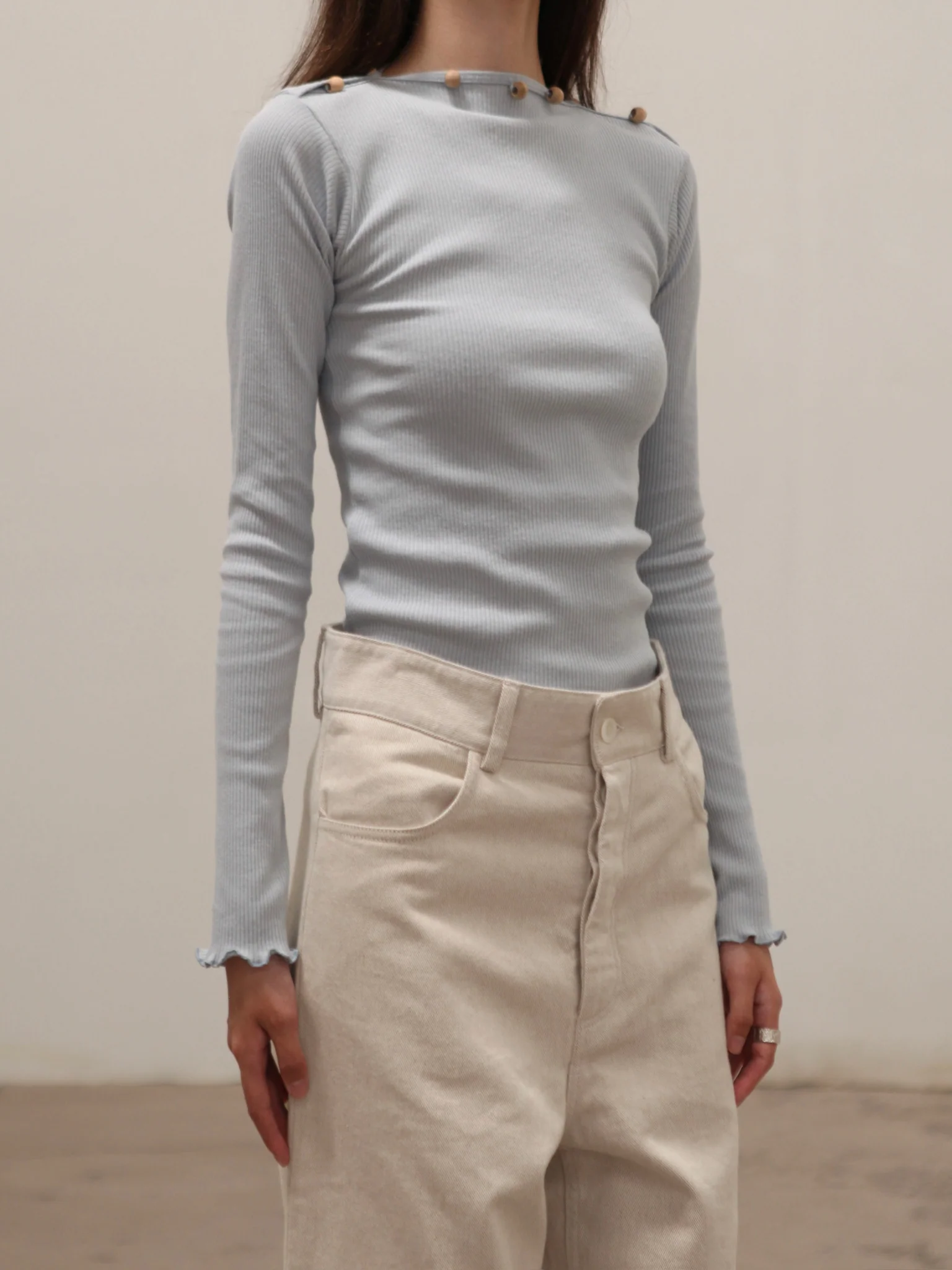 BASERANGE 25 Spring/Summer France TVA Long Sleeve T-Shirt BAS-TOTVL-RC-SU25-HARDIN BLUE - Image 7