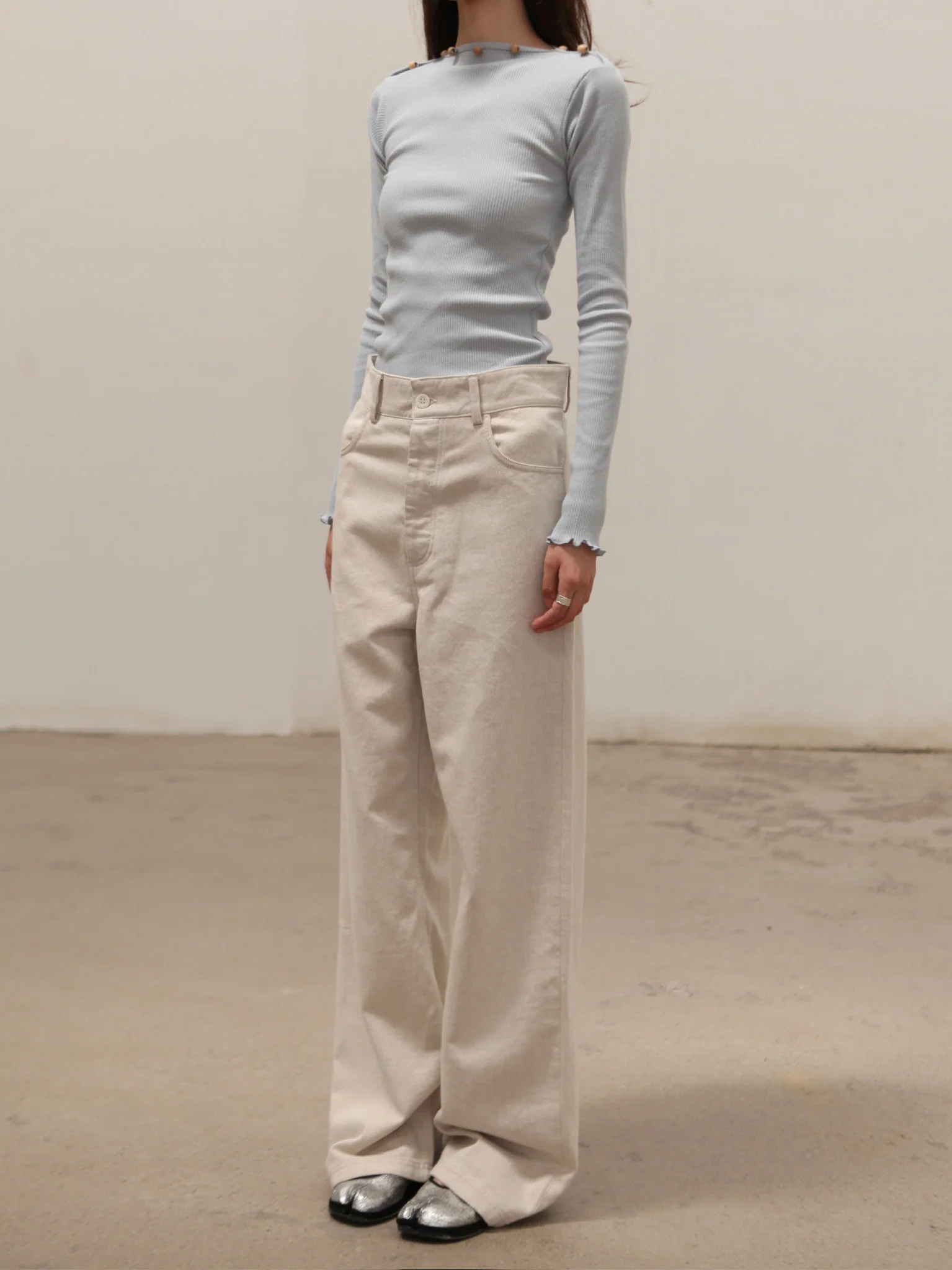 BASERANGE 25 Spring/Summer France TVA Long Sleeve T-Shirt BAS-TOTVL-RC-SU25-HARDIN BLUE - Image 8