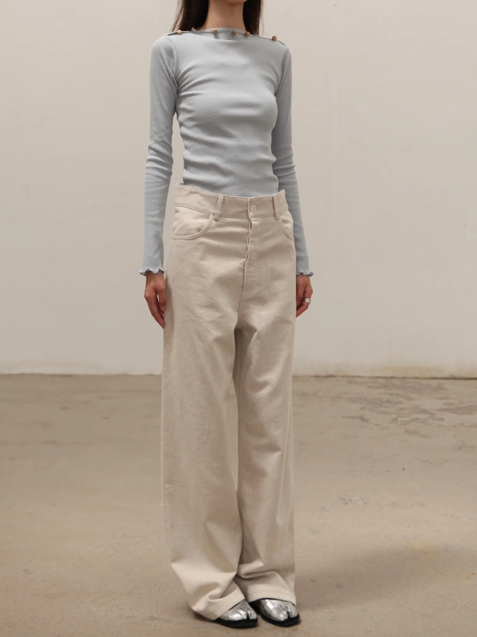 BASERANGE 25 Spring/Summer France TVA Long Sleeve T-Shirt BAS-TOTVL-RC-SU25-HARDIN BLUE - Image 9