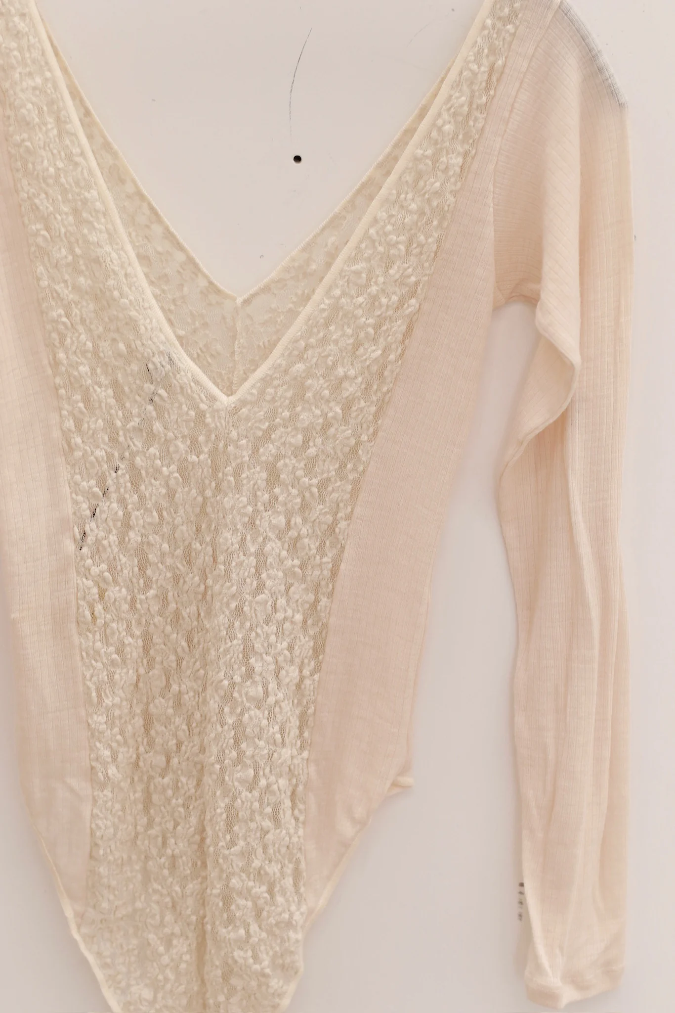 BASERANGE 25 Spring/Summer New Trend Long Sleeve Bodysuit BAS-ONCRL-LA-SP25-UNDYED - Image 2