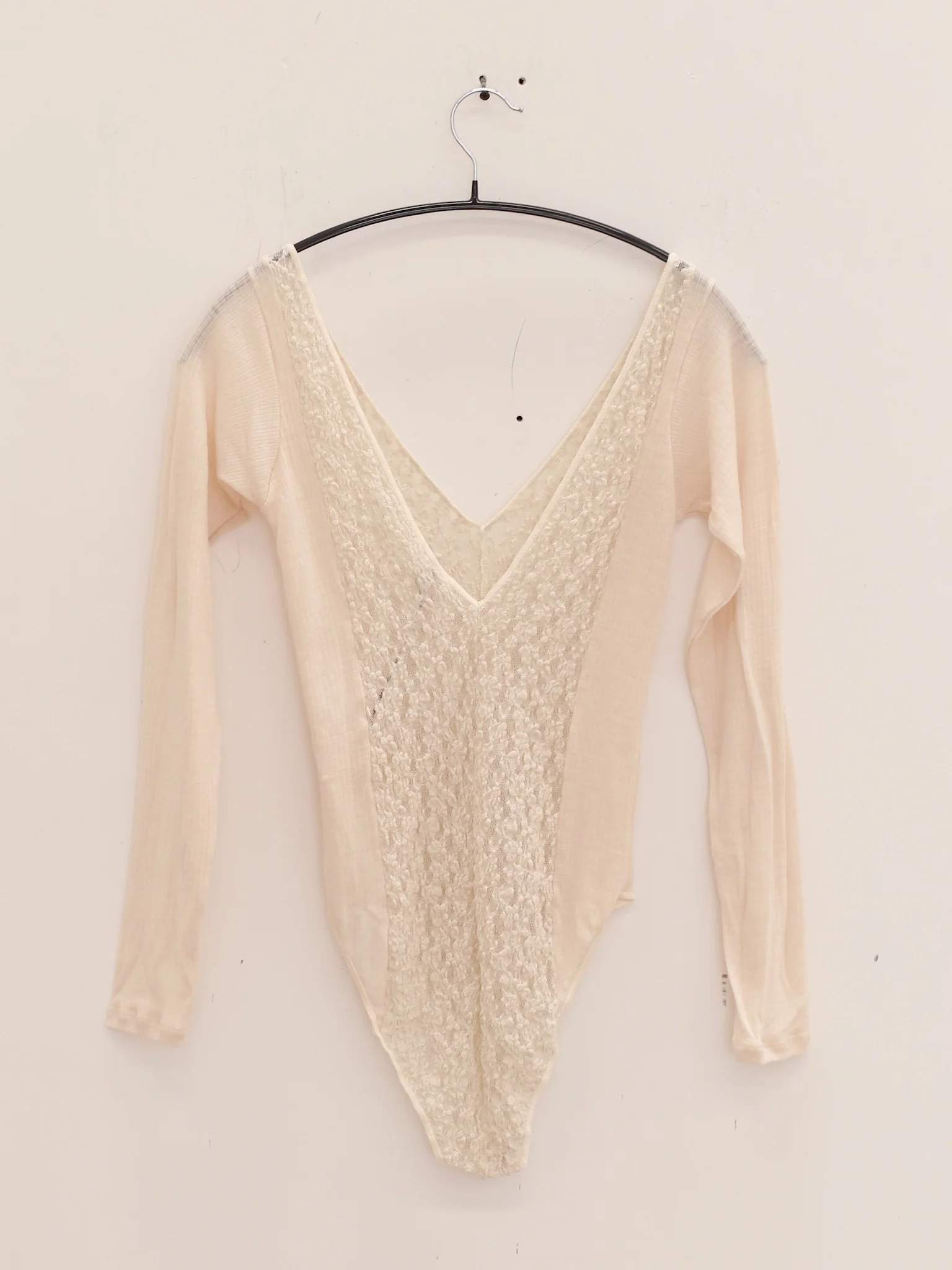 BASERANGE 25 Spring/Summer New Trend Long Sleeve Bodysuit BAS-ONCRL-LA-SP25-UNDYED - Image 4