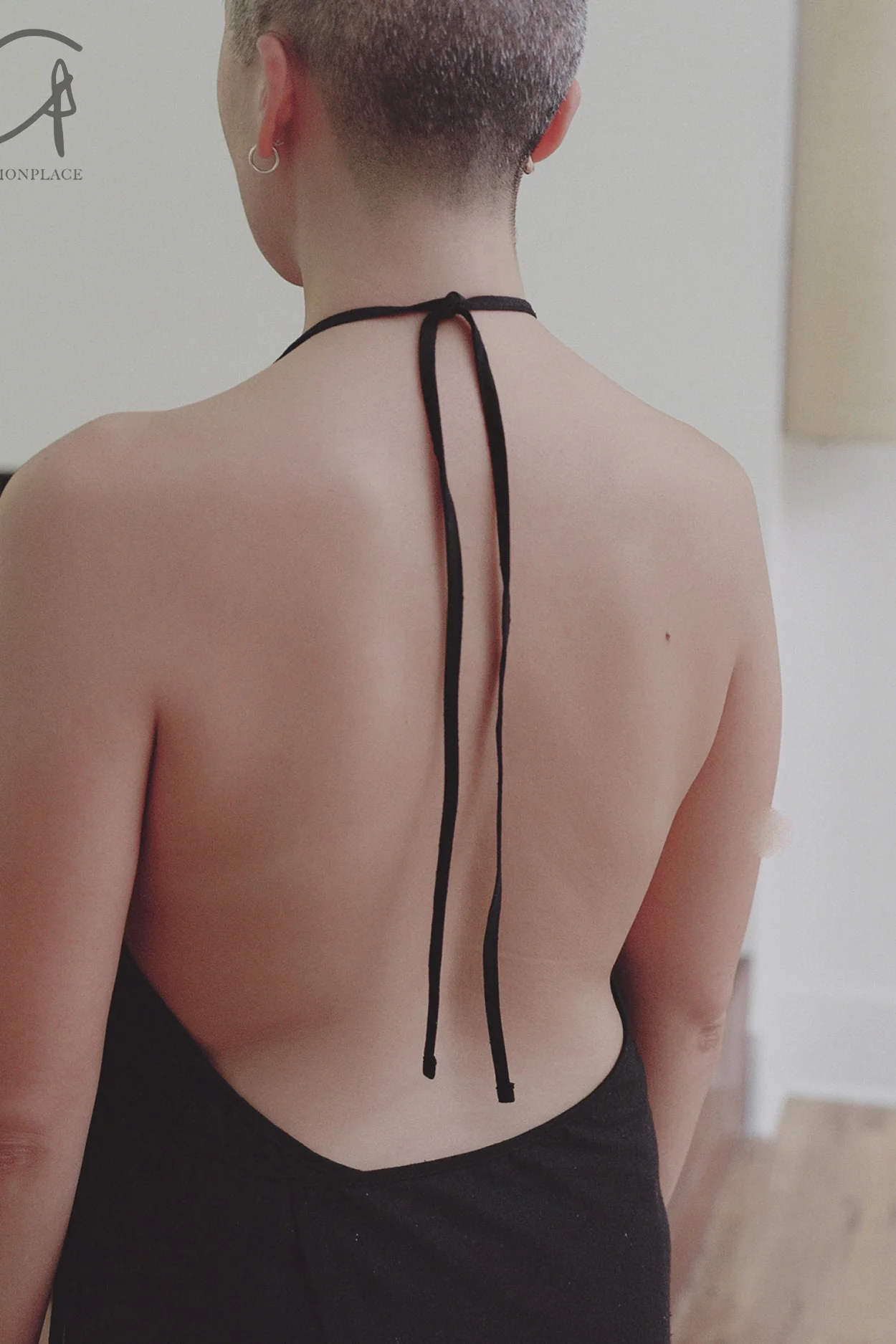 BASERANGE Adjustable Strap Apron Dress Collection, Made in Portugal, BAS-DRAP-RS-000-HEI, Black - Image 6