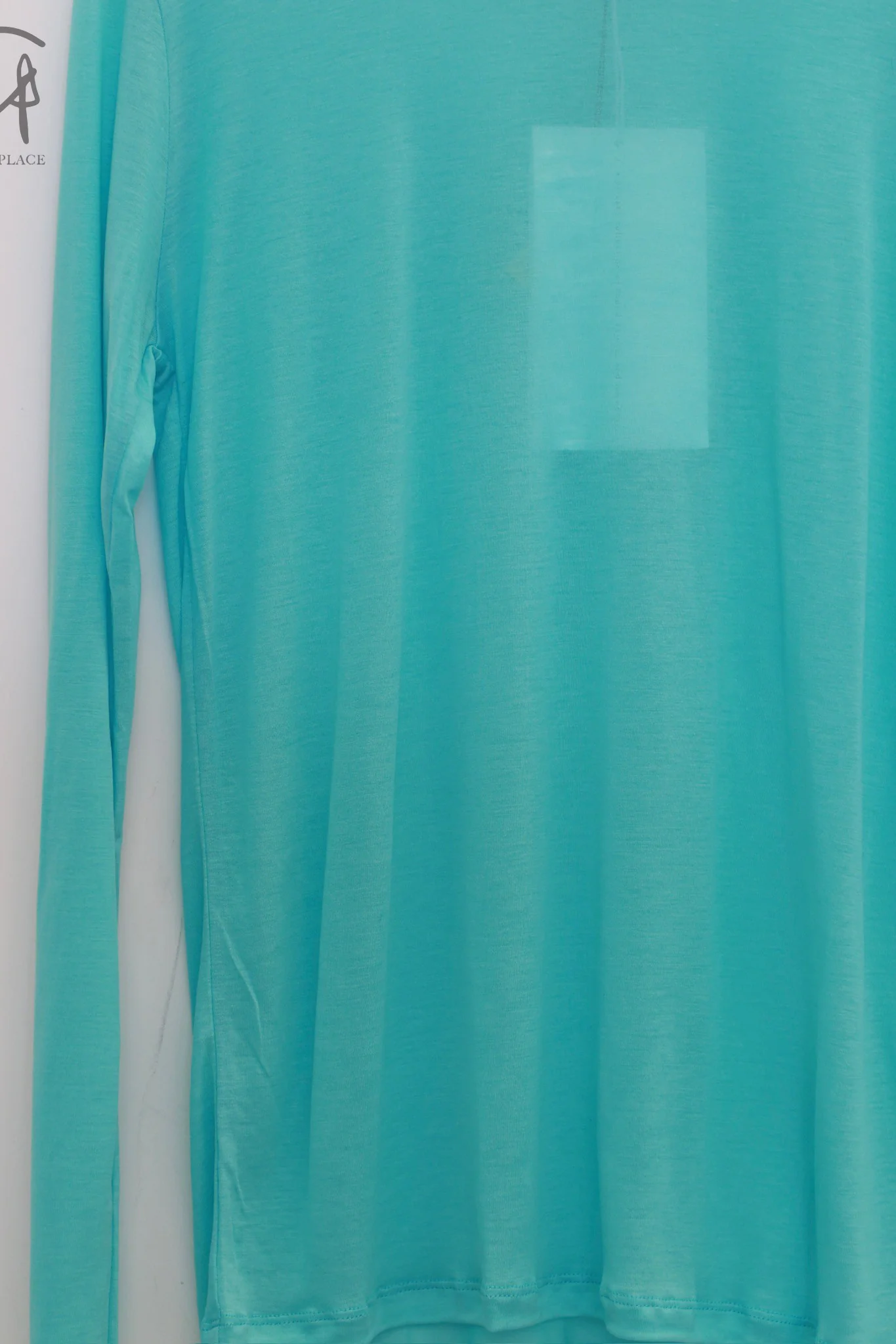 BASERANGE Classic Bamboo Fiber Bamboo Cotton Long Sleeve T-Shirt Collection Round Neck Bottoming Shirt France BAS-TOLS-BL-SP25-LSS Turquoise TOLS-BL-000 - Image 2