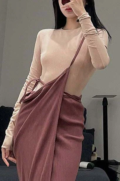 BASERANGE Cotton Long Sleeve SEODLS Beige - Image 2