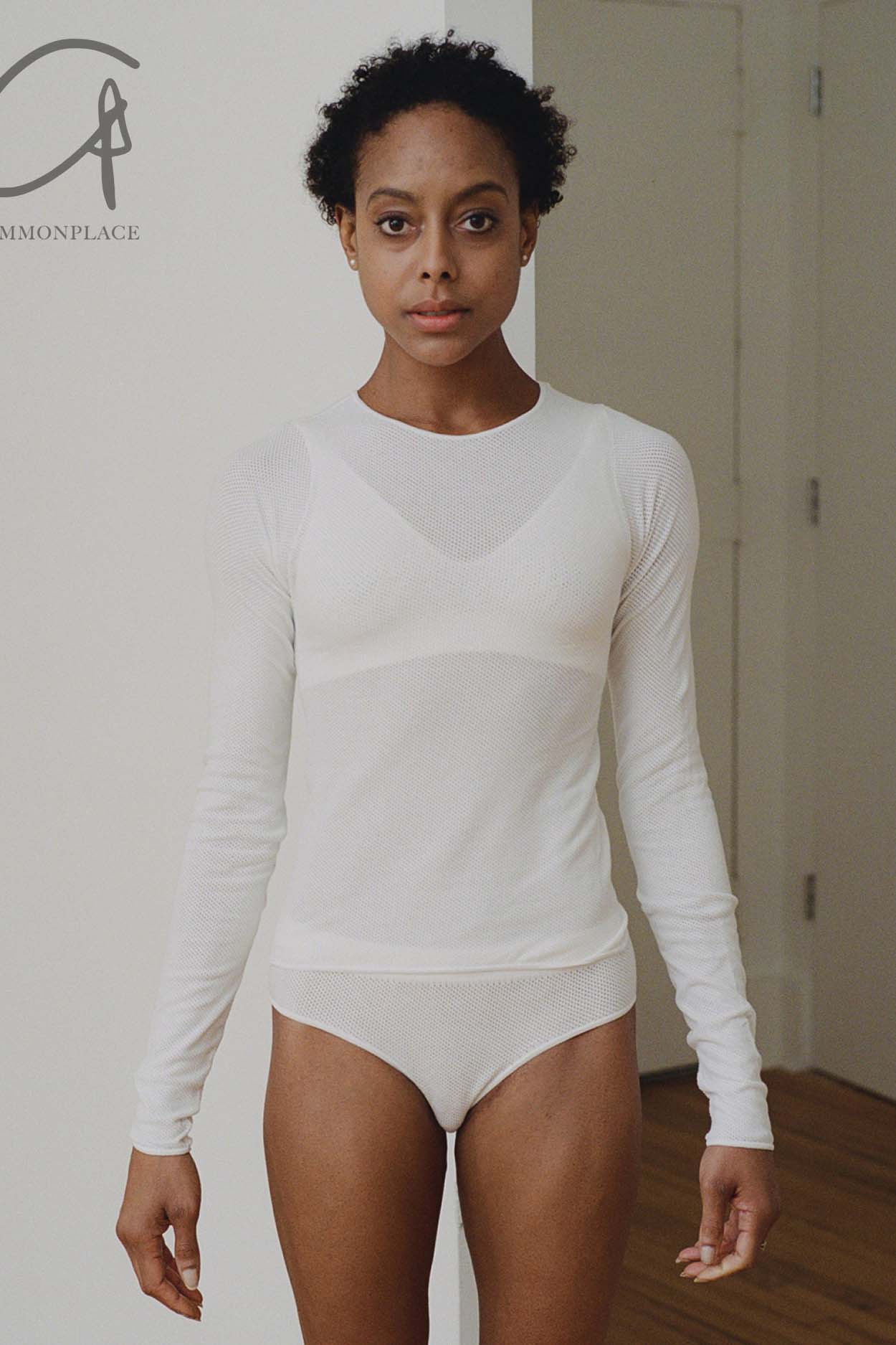 BASERANGE cotton long sleeve SEODLS white - Image 4