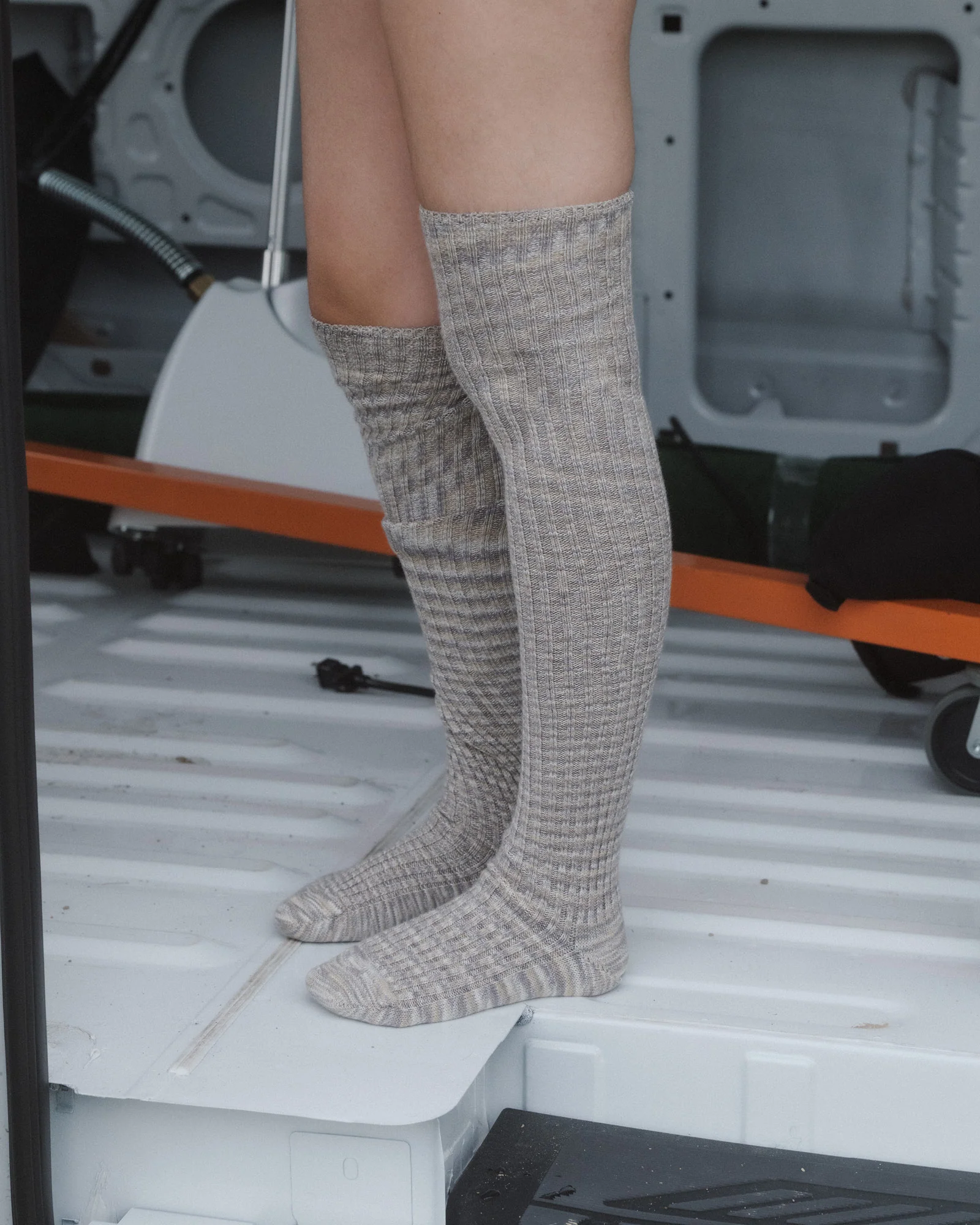 BASERANGE Cotton Stockings KOK KTOK Series France BAS-KTOK-TC-SU25-GREY MELANGE - Image 5