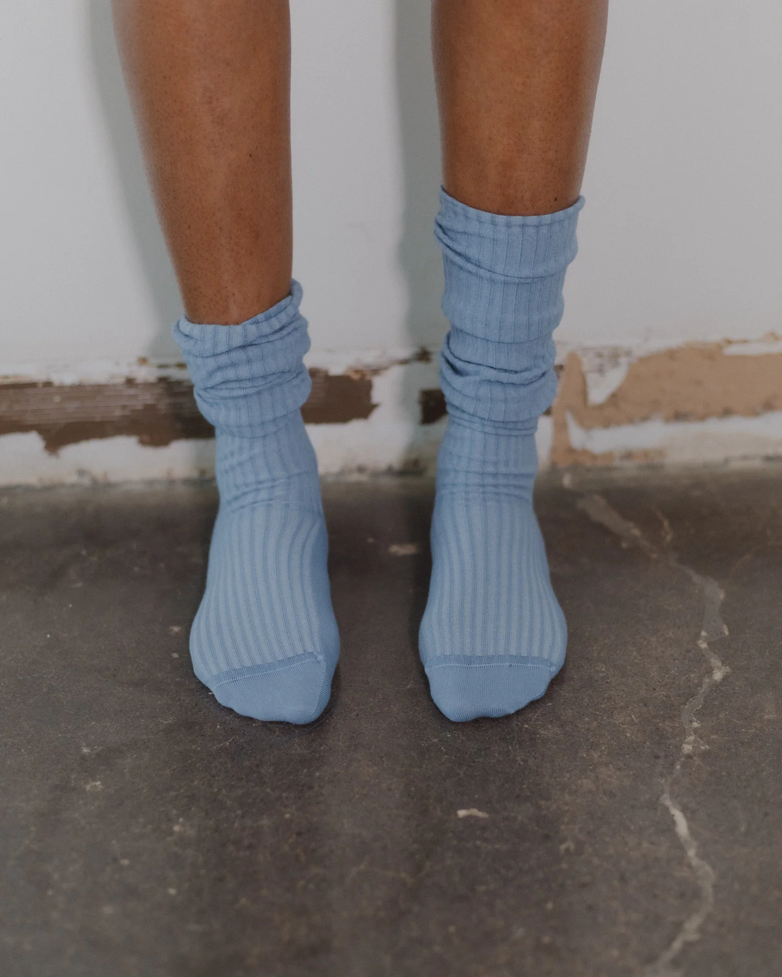 BASERANGE Cotton Stockings Middle Socks KOK KTOK Series France BBAS-KOK-CR-SP25-HELM BLUE KOK KTOK - Image 4
