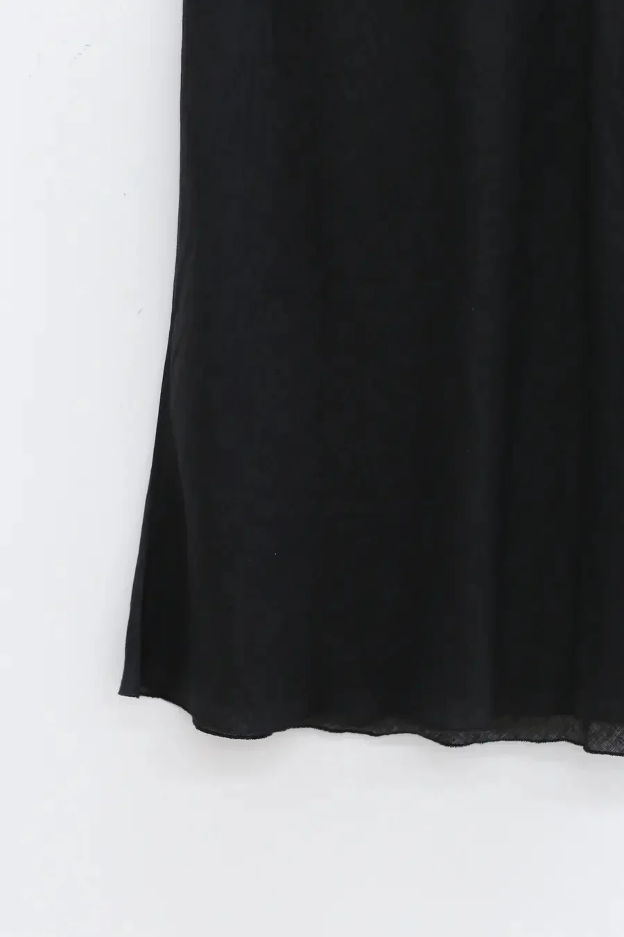BASERANGE Linen Skirt Portugal BAS-SKDY-SL-000-HEI Black - Image 6