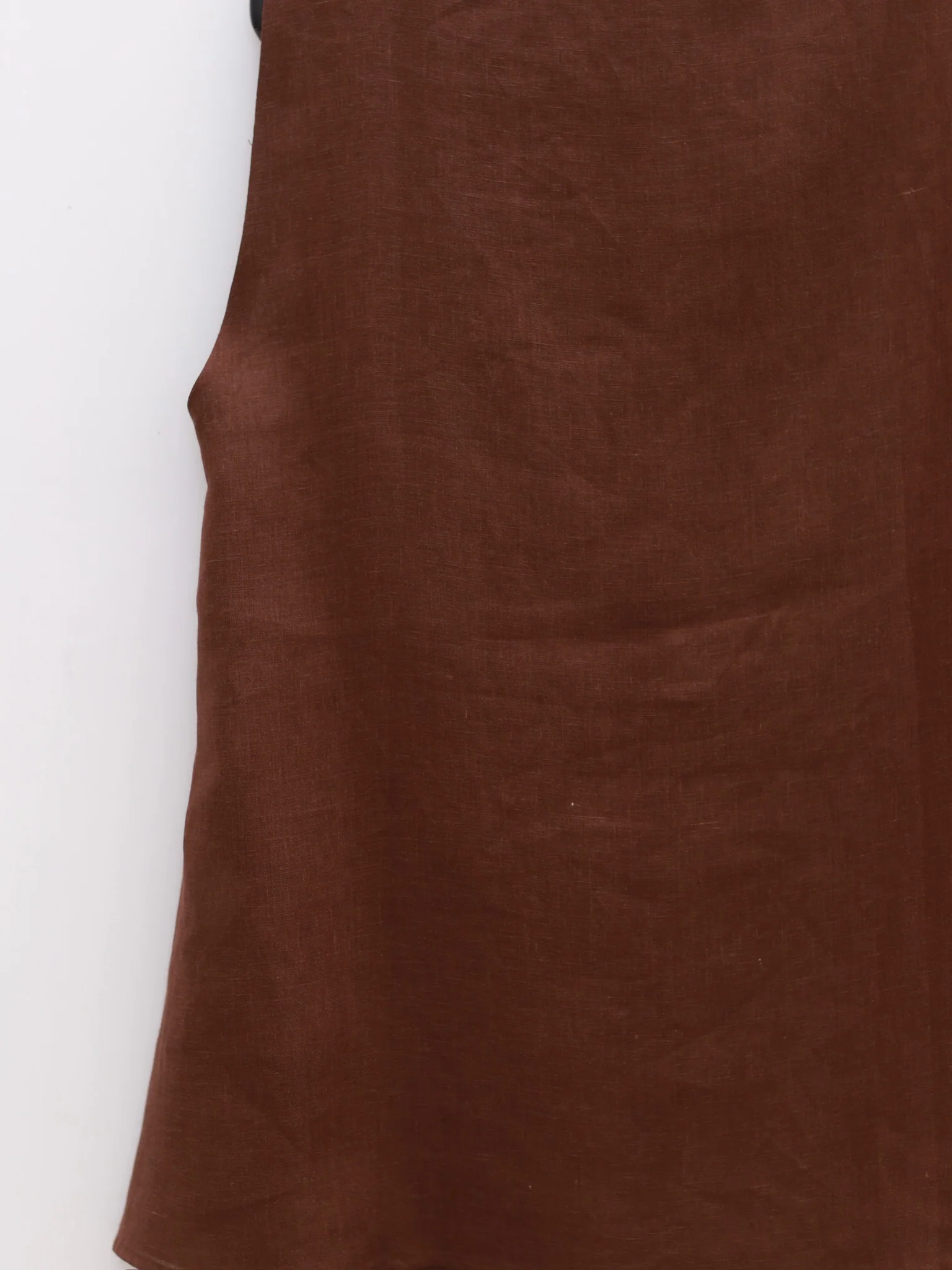 BASERANGE French Silk Linen SEPIA Tops Casual Pants BAS-TOSE-LI-SU25-BAKKE BROWN Tops - Image 3