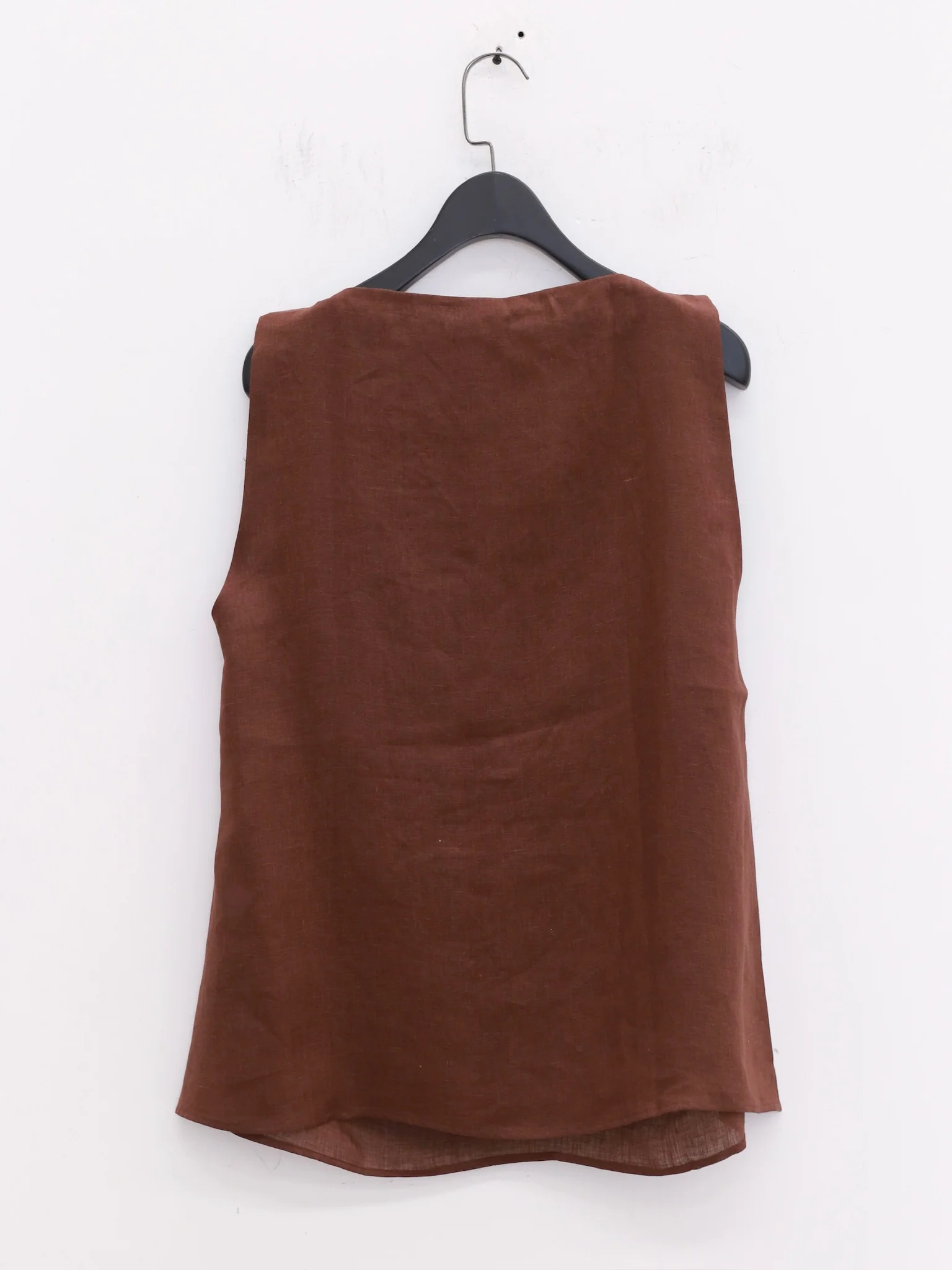 BASERANGE French Silk Linen SEPIA Tops Casual Pants BAS-TOSE-LI-SU25-BAKKE BROWN Tops - Image 4