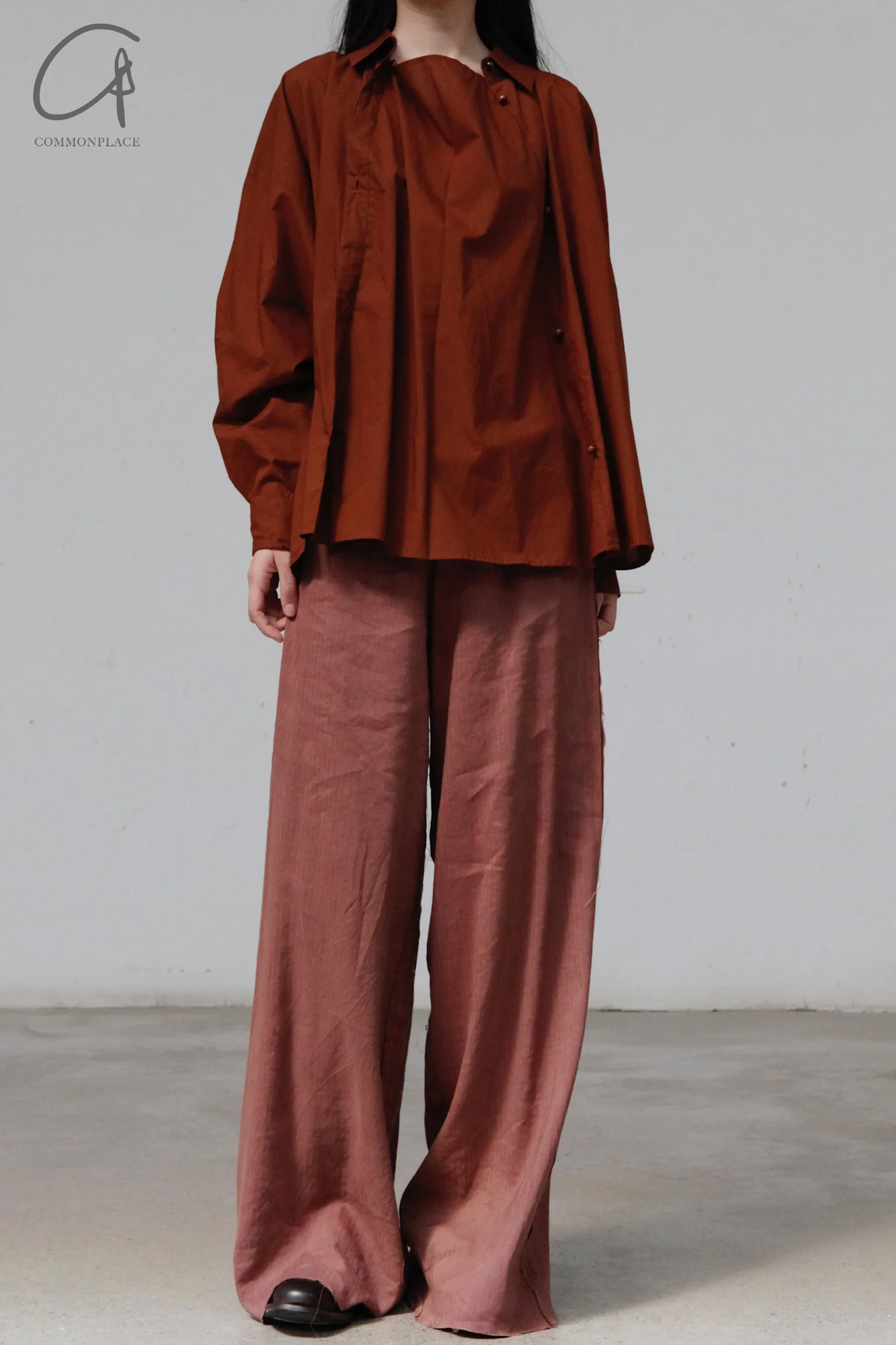 BASERANGE JURA Shirt SHJR-CO-AU23 Wine Red - Image 3
