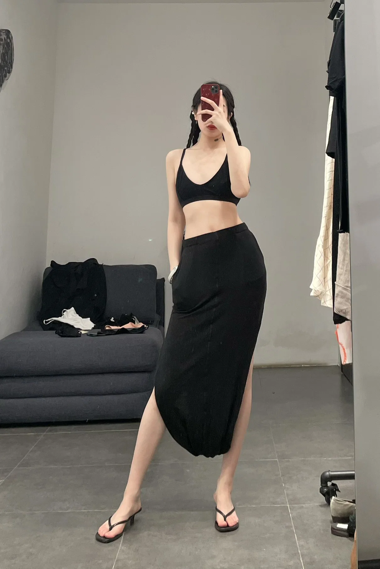 BASERANGE knitted stretch bra BRXX black - Image 5