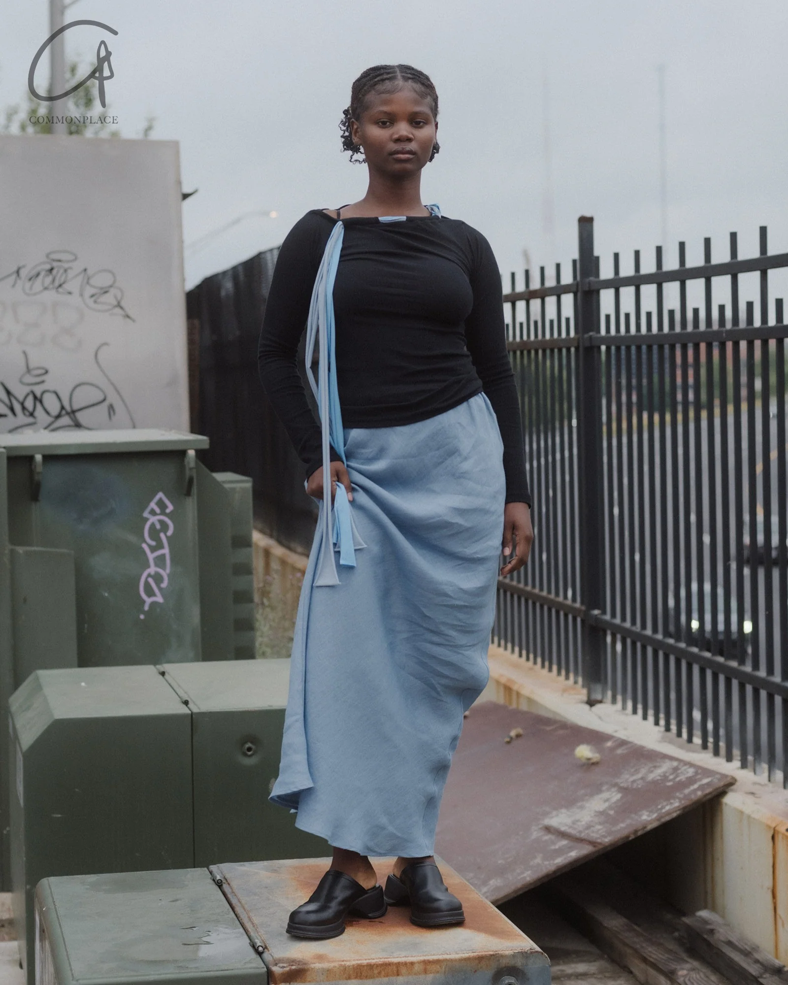 BASERANGE Linen Skirt Portugal BAS-SKDY-SL-SP25-TRUSS BLUE SKDY-SL-000 - Image 10