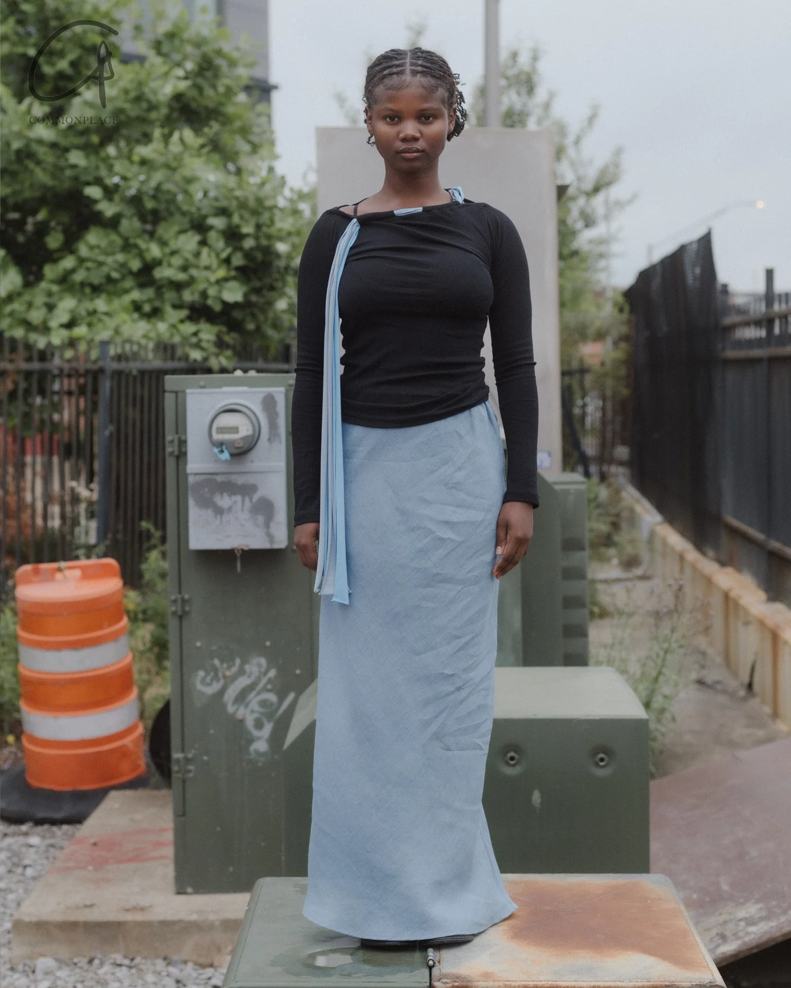 BASERANGE Linen Skirt Portugal BAS-SKDY-SL-SP25-TRUSS BLUE SKDY-SL-000 - Image 8