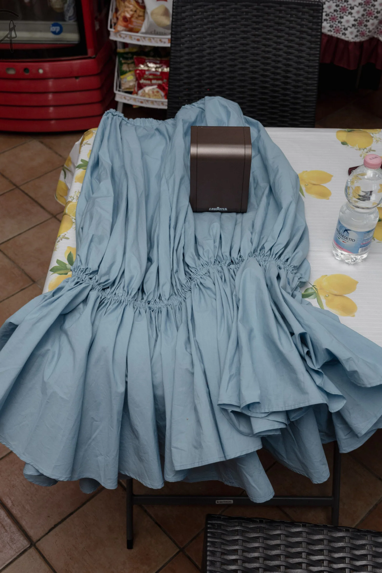 BASERANGE LUCE skirt SKLUC-PO-WI23 blue - Image 6
