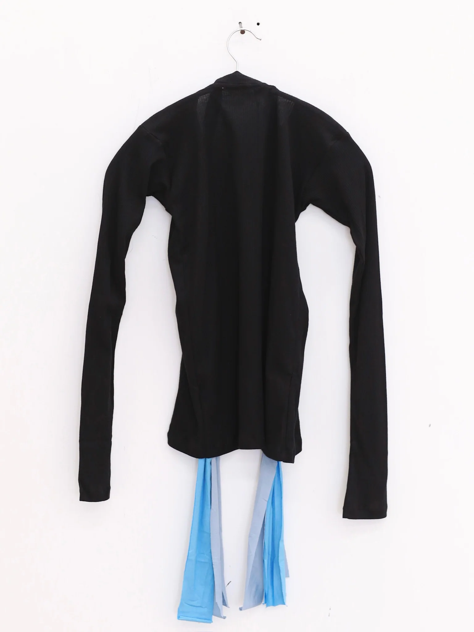 BASERANGE organic cotton ribbed cardigan France BAS-TOCC-RB-SP25-HEI BLACK - Image 8