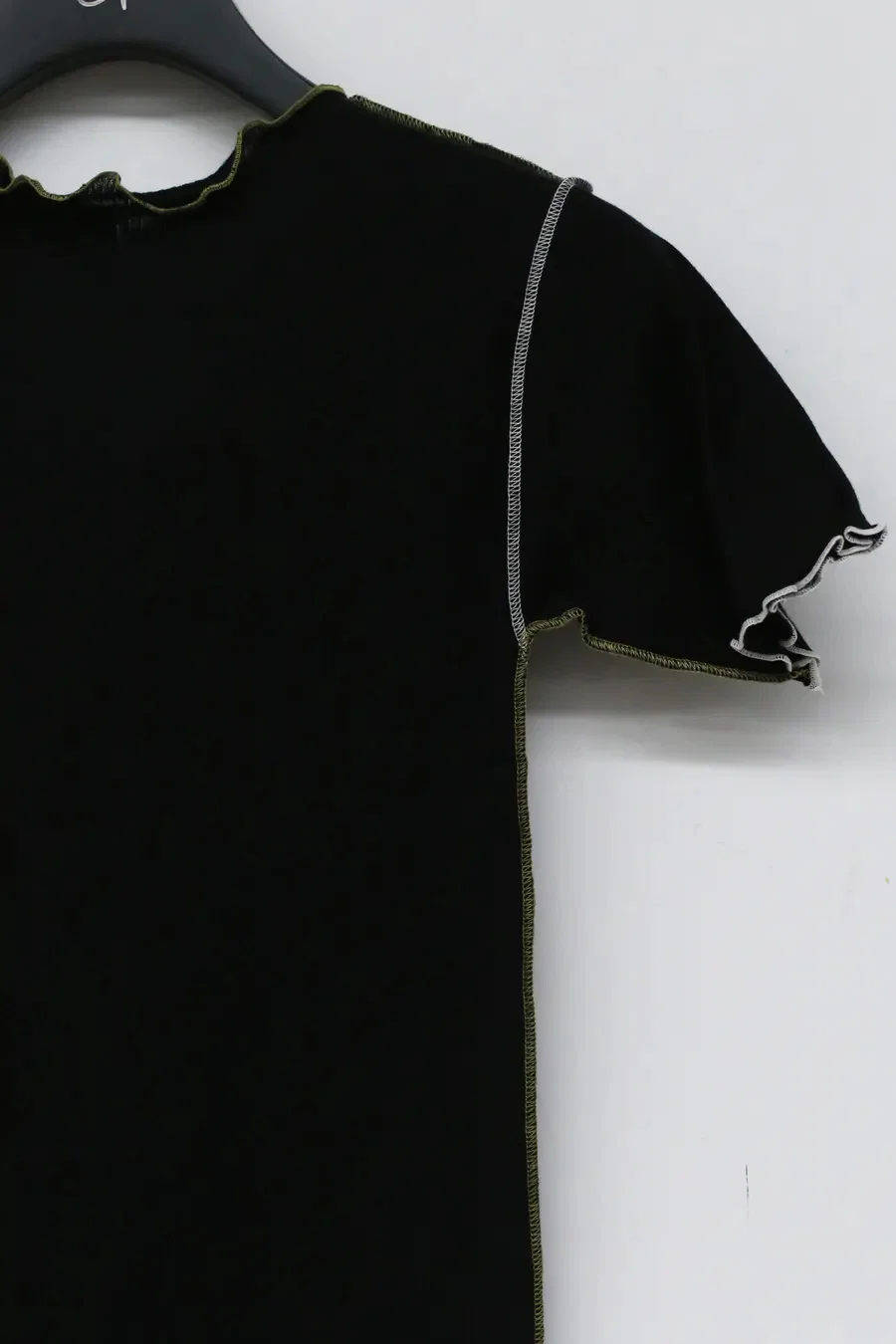 BASERANGE ribbed cotton short sleeve TTVS-RB-WI21 black - Image 2