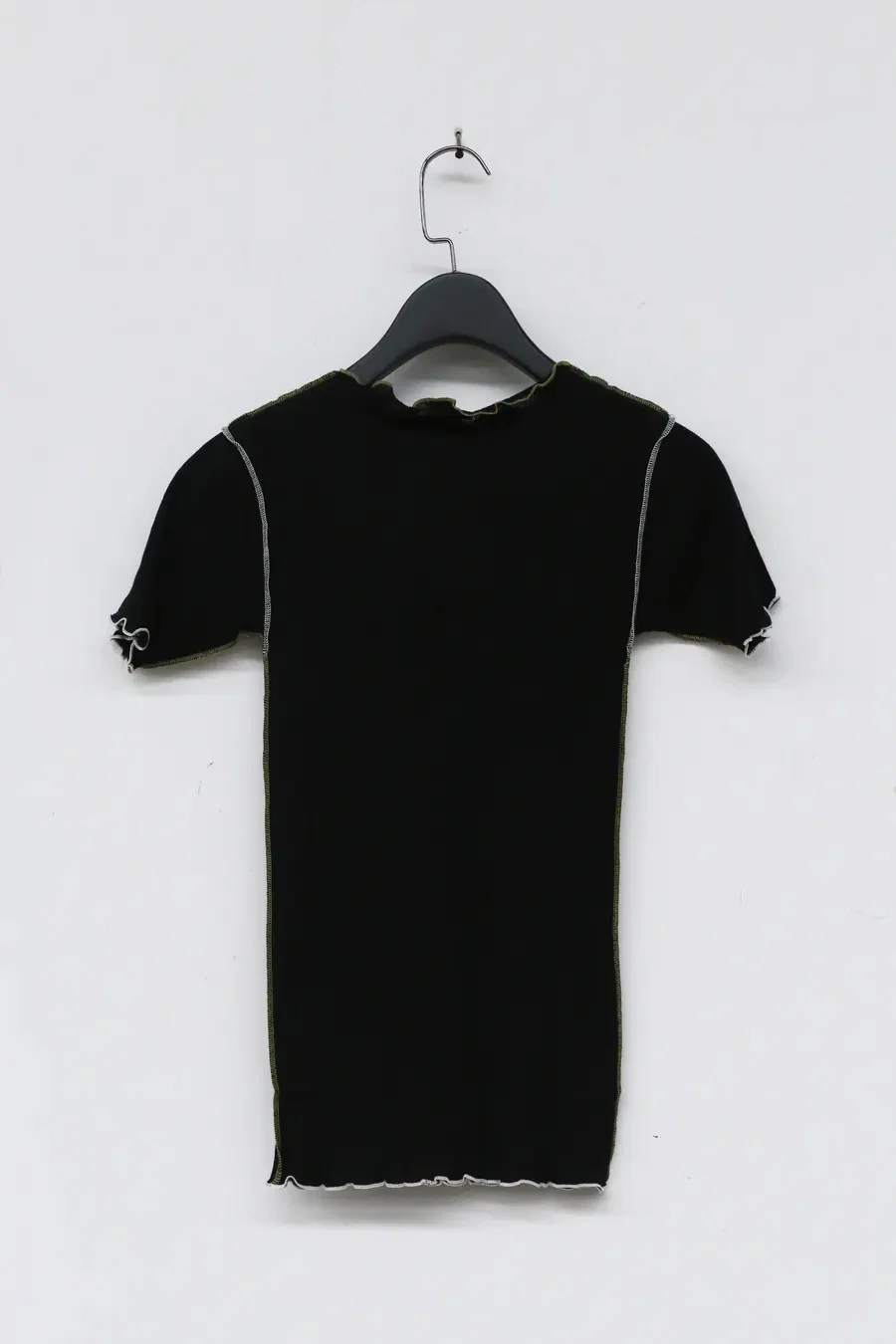 BASERANGE ribbed cotton short sleeve TTVS-RB-WI21 black - Image 4
