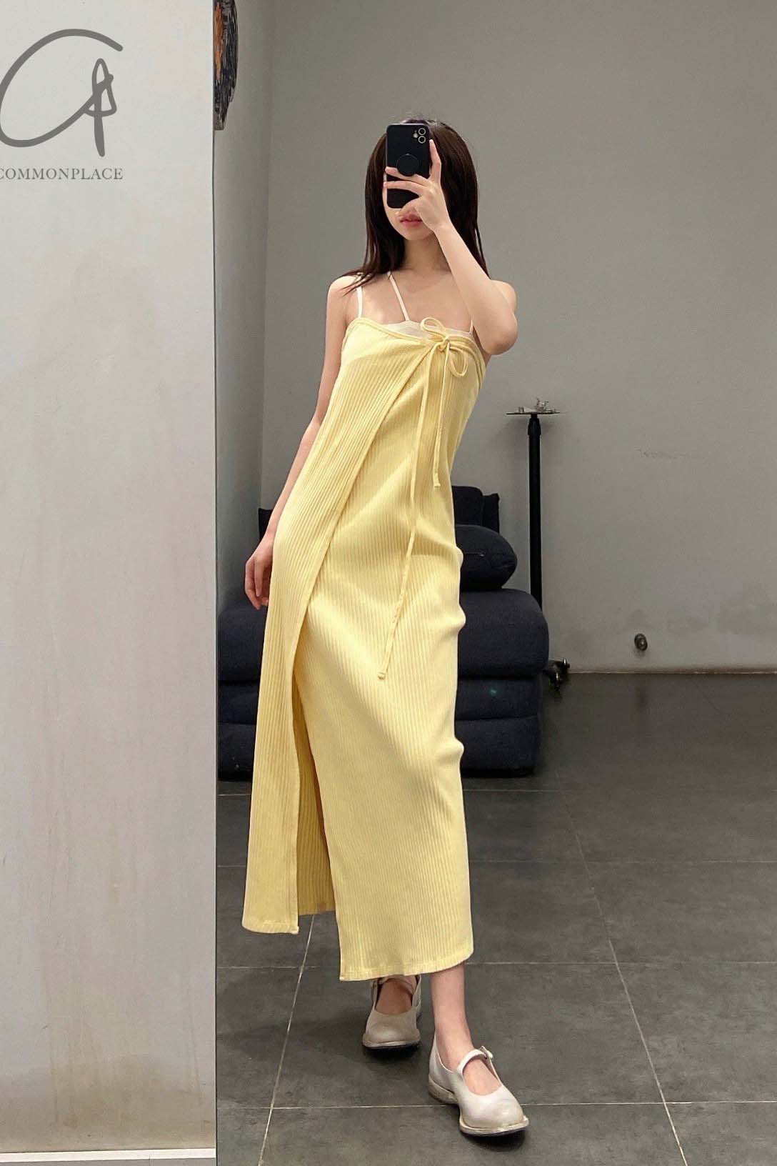 BASERANGE ribbed wool brig skirt SKBR-RIB-WI21 yellow - Image 19