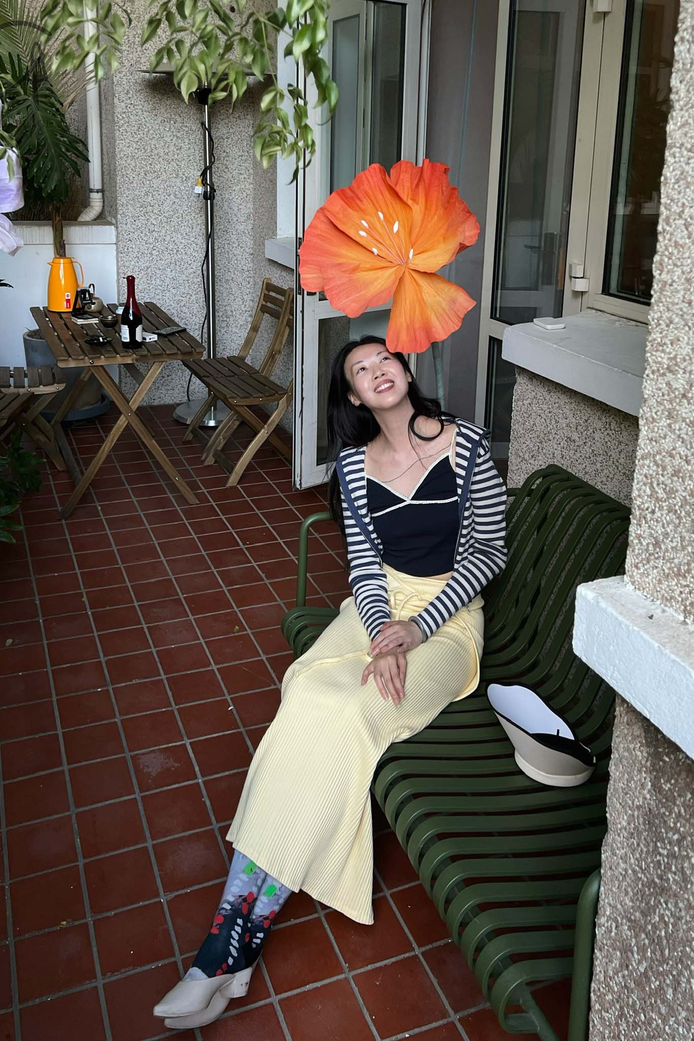 BASERANGE ribbed wool brig skirt SKBR-RIB-WI21 yellow - Image 31