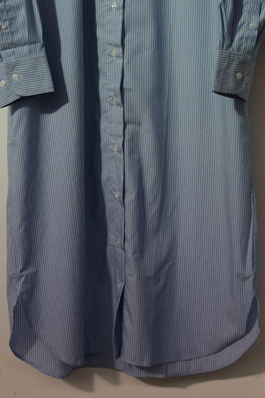 BASERANGE shirt dress SHOLDR striped blue - Image 5