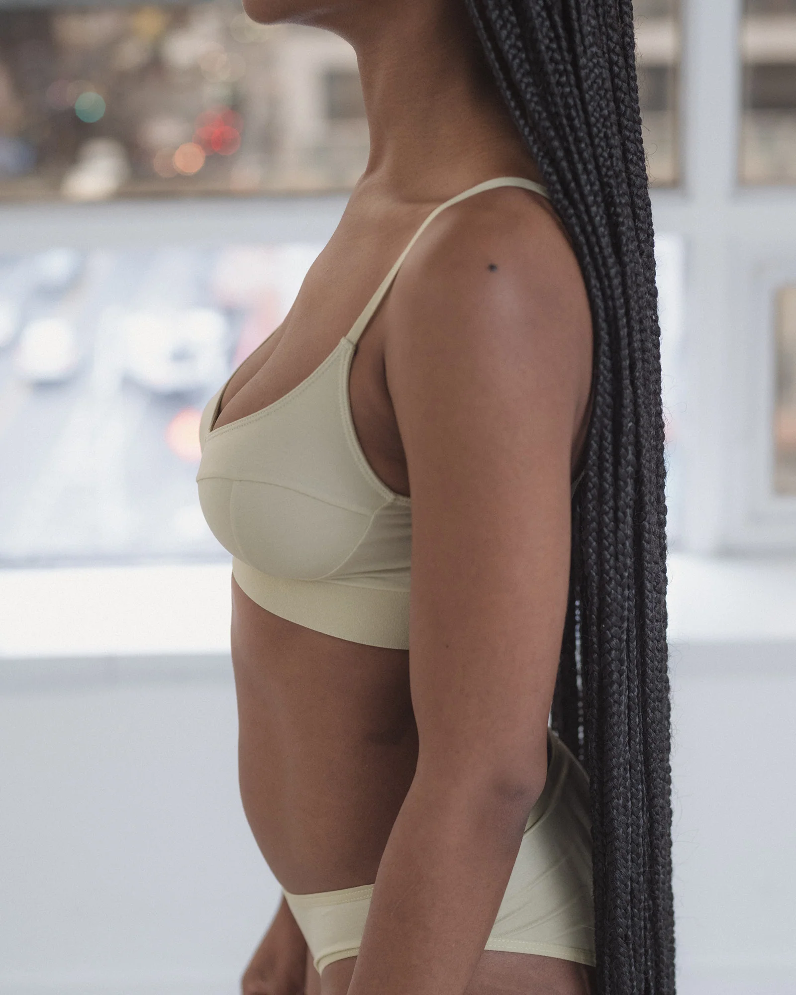 BASERANGE SOFT Collection Wire-Free Bamboo Fiber and Cotton Bras, France BAS-BRSO-BL-AU25-PIER GREEN - Image 6