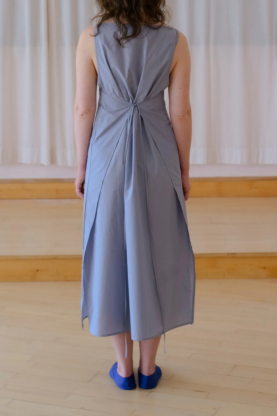 BASERANGE SP26 Organic Cotton Plain Weave Dress BAS-DRDC-PO-SP26-NB (NELSON BLUE) - Image 14