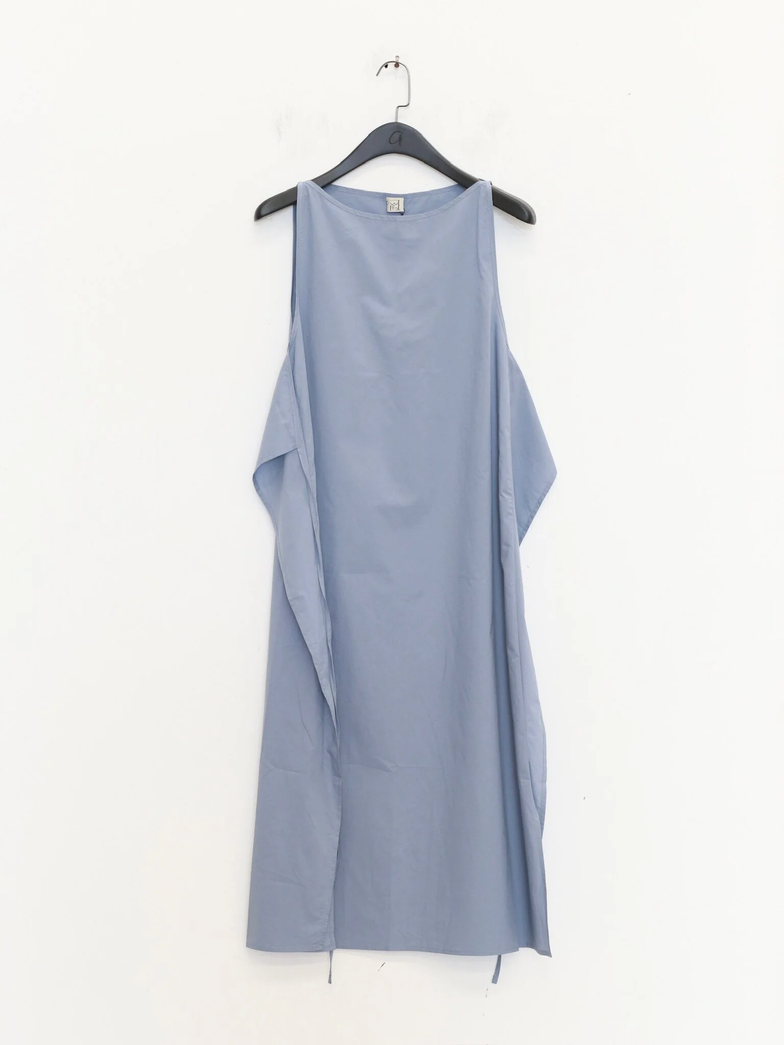 BASERANGE SP26 Organic Cotton Plain Weave Dress BAS-DRDC-PO-SP26-NB (NELSON BLUE) - Image 4