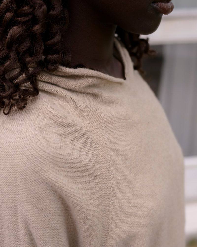 BASERANGE SP26 Recycled Cashmere Hooded Sweatshirt, Portugal BAS-PUSOH-RC-SP26-OS (OMI SAND) - Image 11