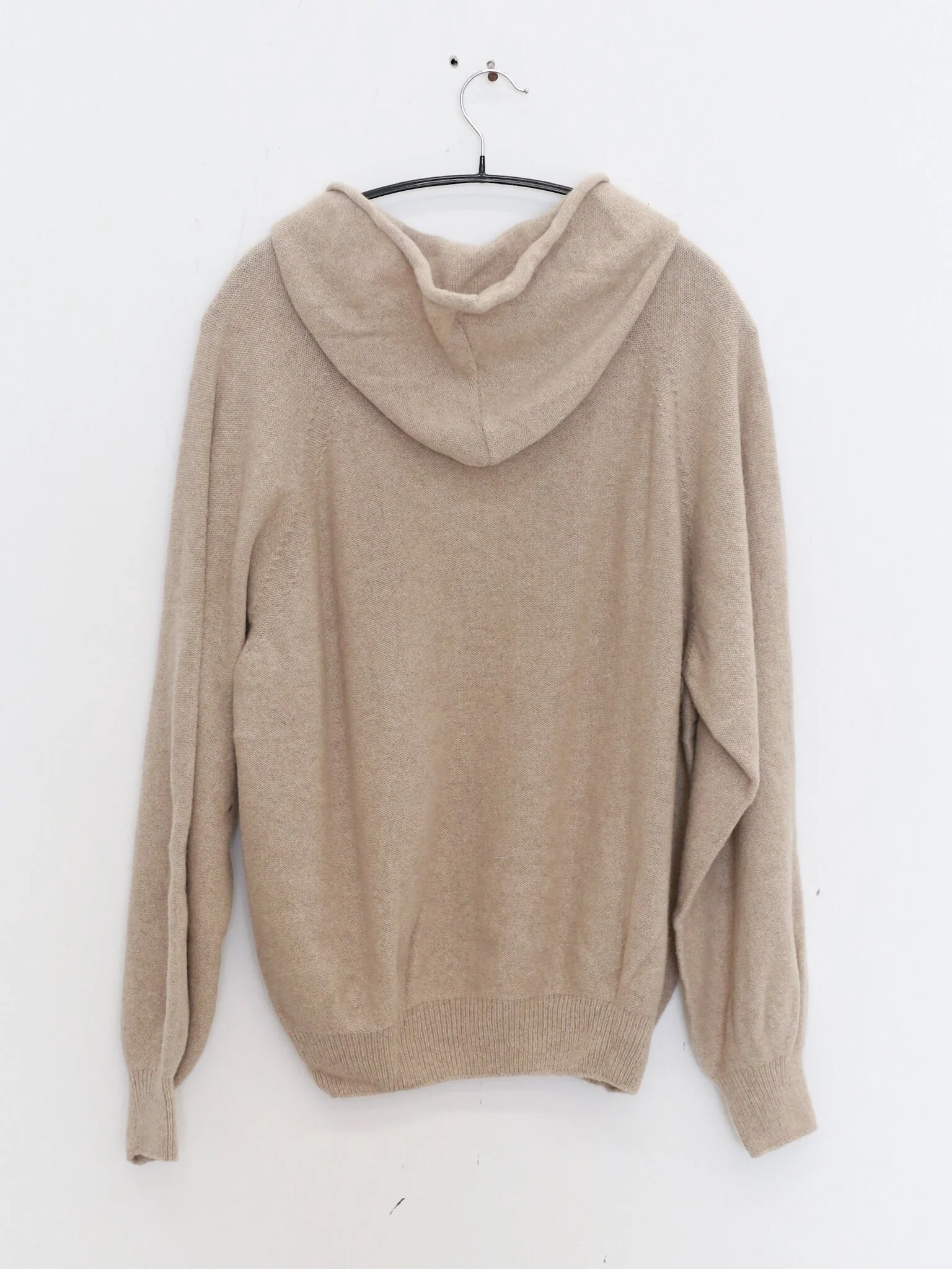 BASERANGE SP26 Recycled Cashmere Hooded Sweatshirt, Portugal BAS-PUSOH-RC-SP26-OS (OMI SAND) - Image 4