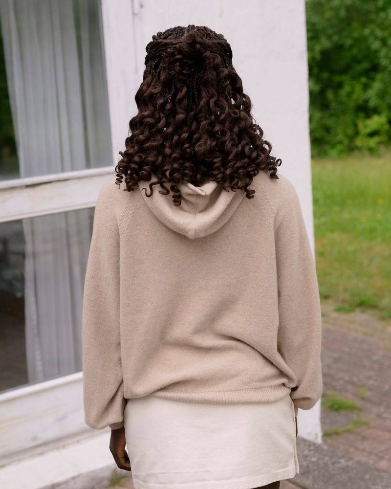 BASERANGE SP26 Recycled Cashmere Hooded Sweatshirt, Portugal BAS-PUSOH-RC-SP26-OS (OMI SAND) - Image 8