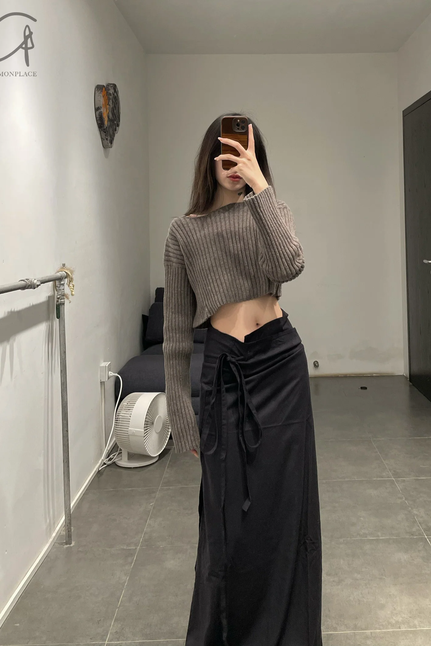 BASERANGE wrap skirt SKVE-WS-AU23 black - Image 9