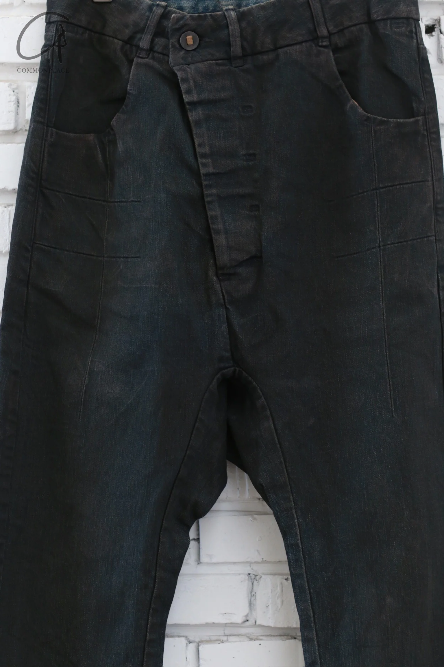 Boris Bidjan Saberi 24 Autumn/Winter Trousers German Craftsman P15.1BF-FKU100002-DIRTY DENIM - Image 2