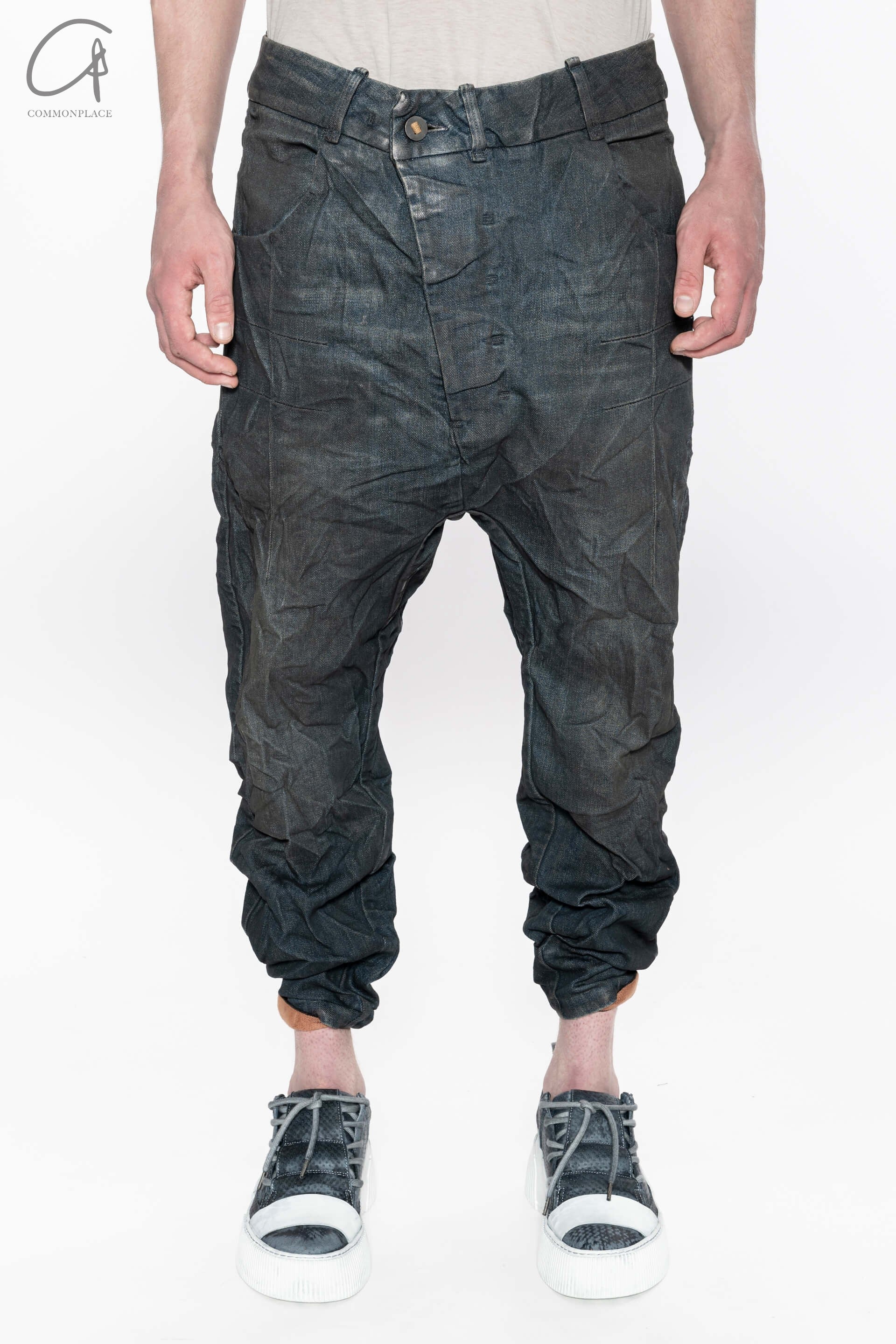 Boris Bidjan Saberi 24 Autumn/Winter Trousers German Craftsman P15.1BF-FKU100002-DIRTY DENIM - Image 5