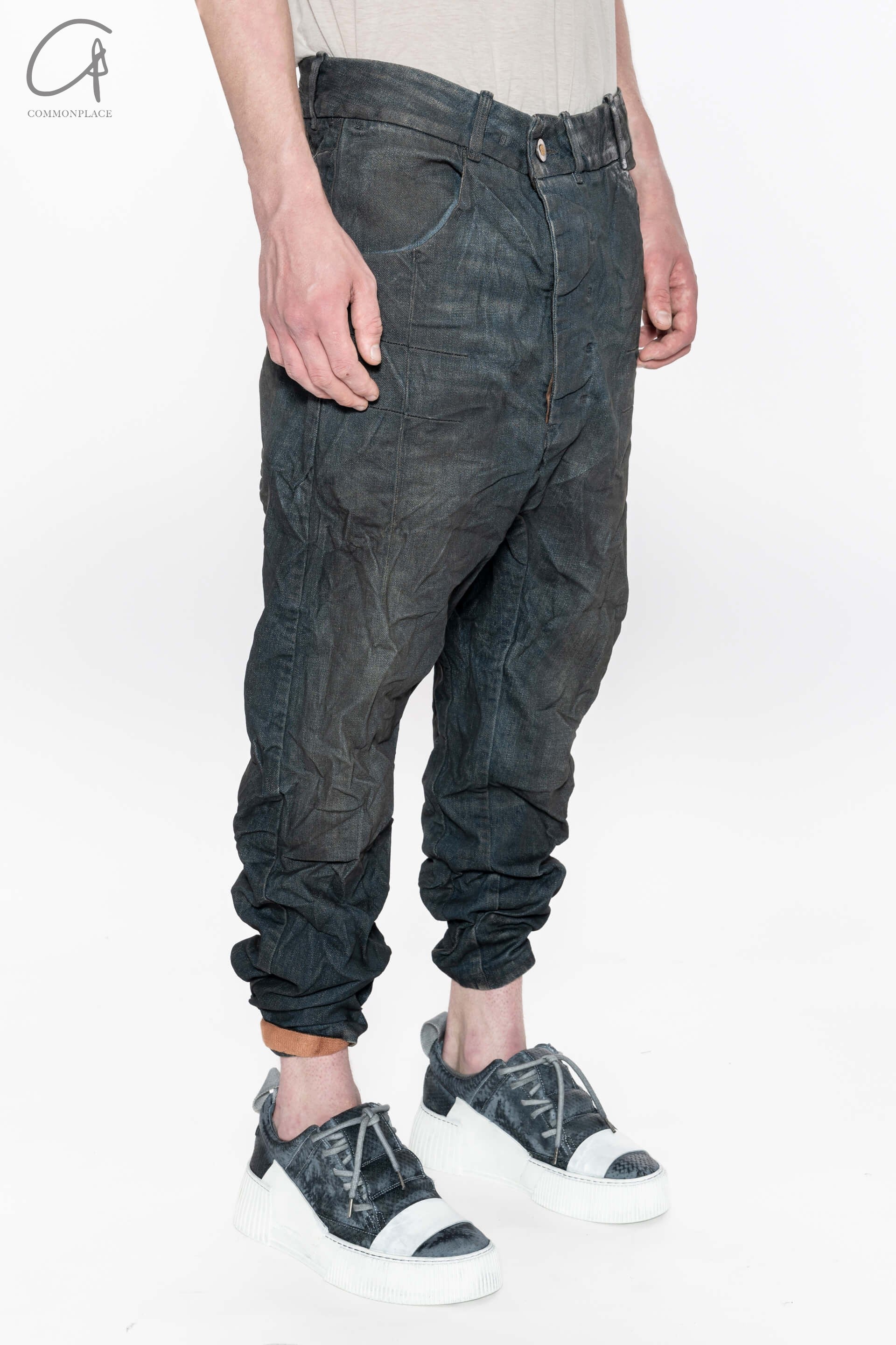 Boris Bidjan Saberi 24 Autumn/Winter Trousers German Craftsman P15.1BF-FKU100002-DIRTY DENIM - Image 6