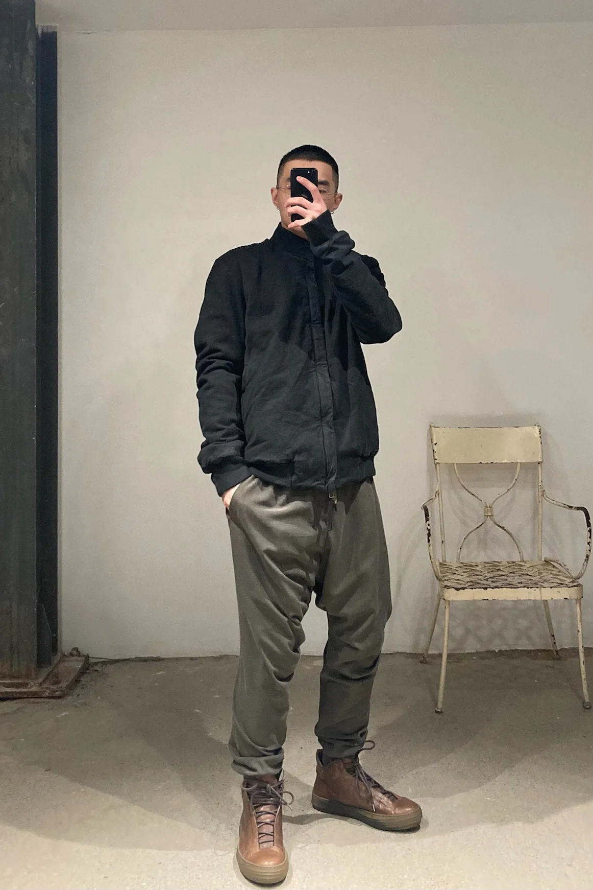 BORIS BIDJAN SABERI Black Cotton Jacket J33 FKU10001 - Image 12