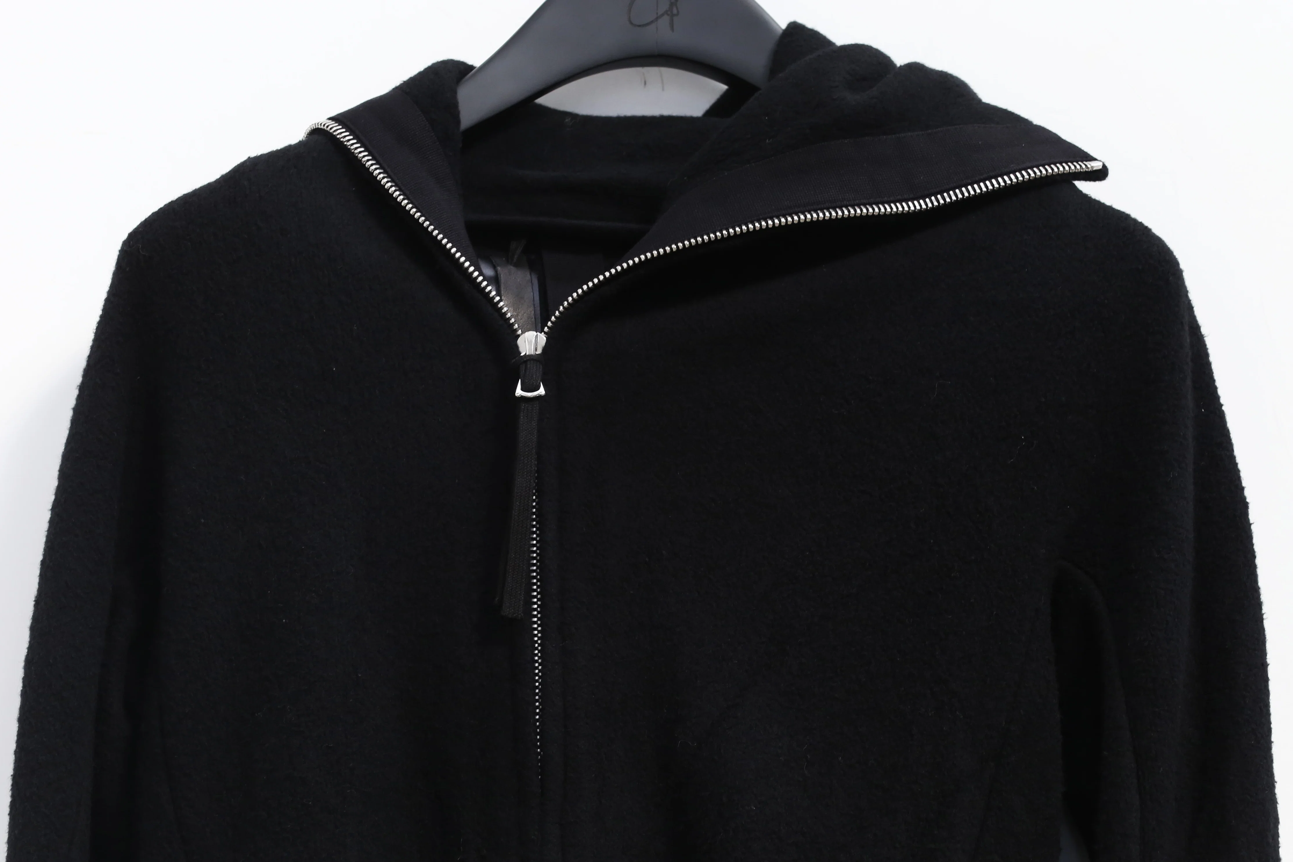 BORIS BIDJAN SABERI Black Hooded Jacket ZIPPER2 FWT00001 - Image 2