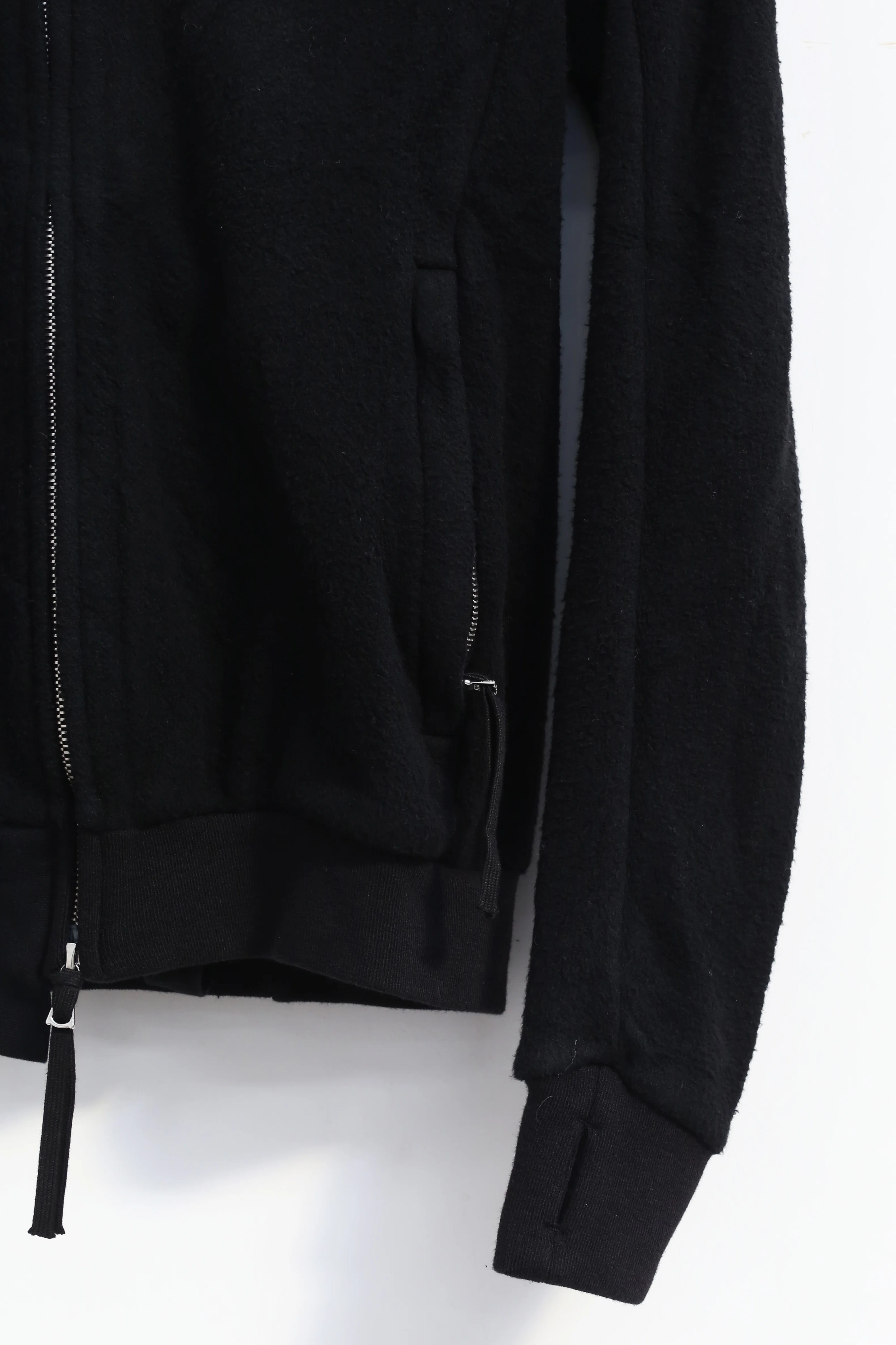 BORIS BIDJAN SABERI Black Hooded Jacket ZIPPER2 FWT00001 - Image 3