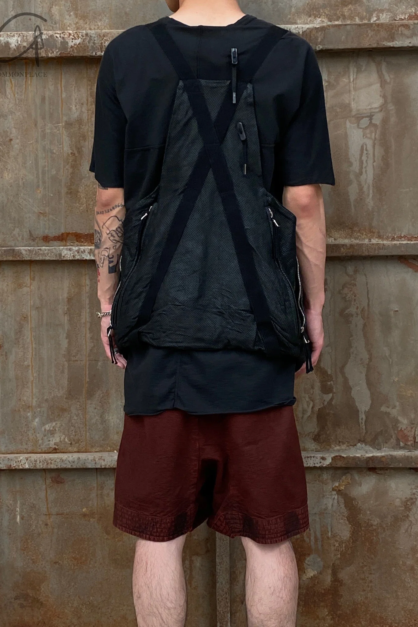 BORIS BIDJAN SABERI Black Horse Leather Vest VEST BAG2.1 FMM20020-T - Image 11