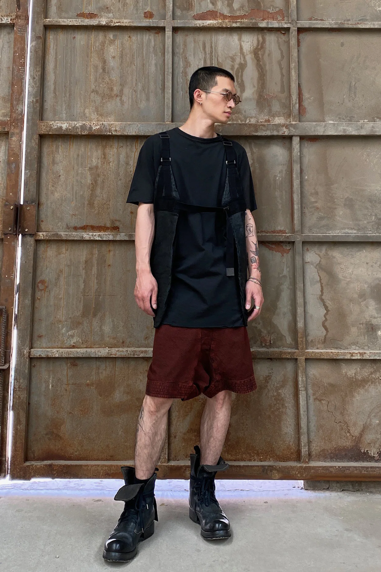 BORIS BIDJAN SABERI Black Horse Leather Vest VEST BAG2.1 FMM20020-T - Image 13