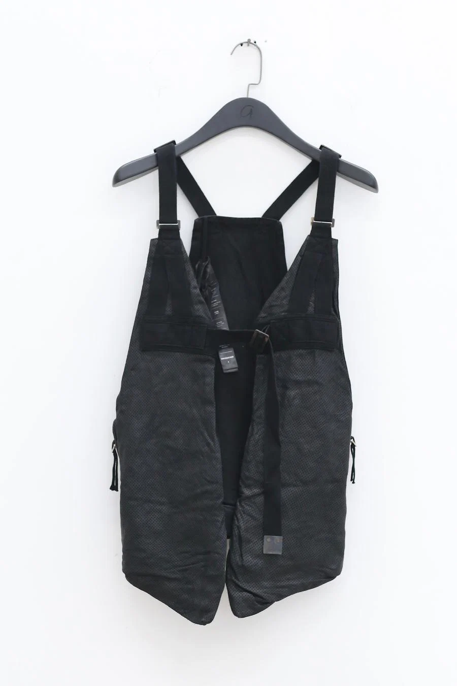 BORIS BIDJAN SABERI Black Horse Leather Vest VEST BAG2.1 FMM20020-T - Image 4