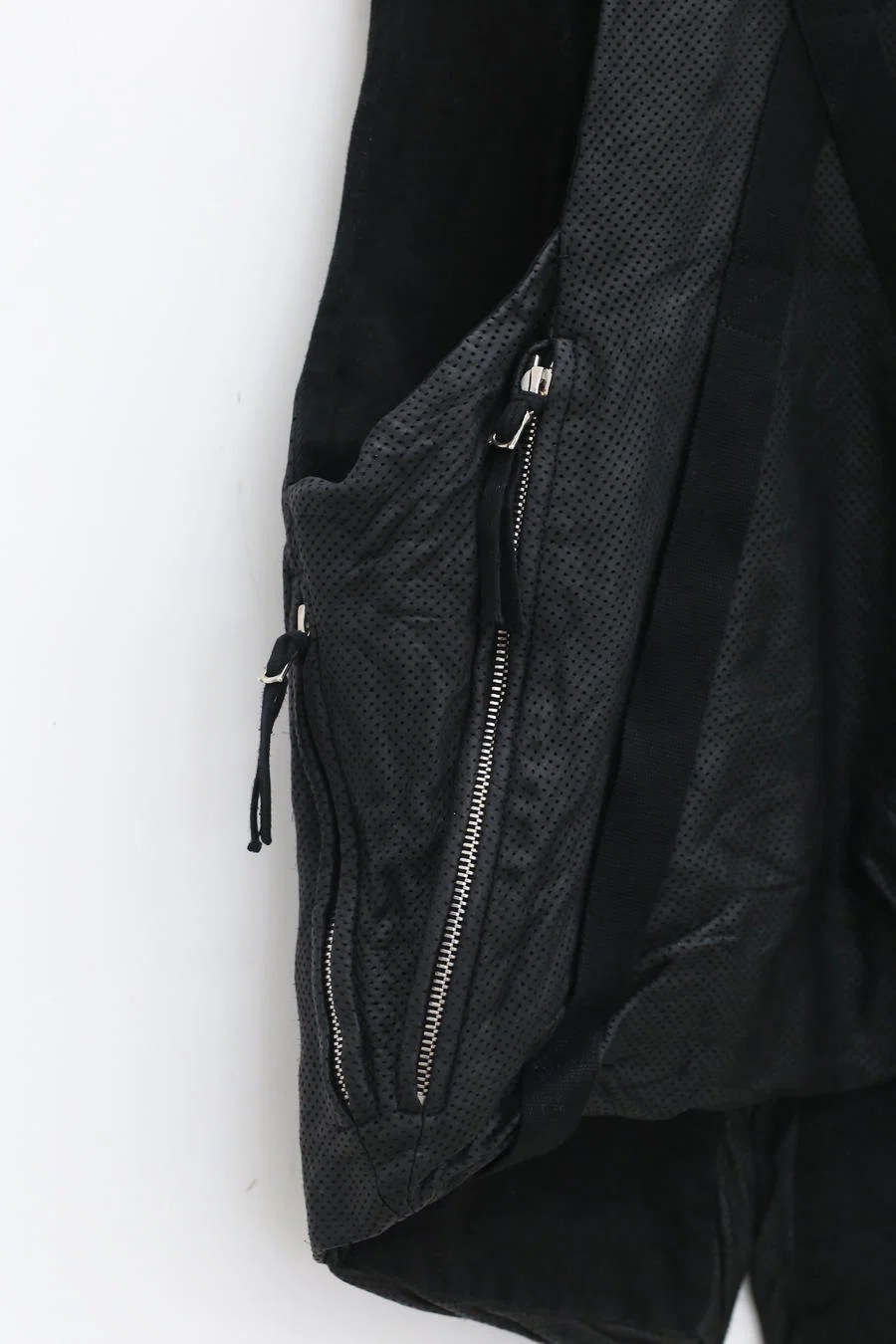 BORIS BIDJAN SABERI Black Horse Leather Vest VEST BAG2.1 FMM20020-T - Image 6