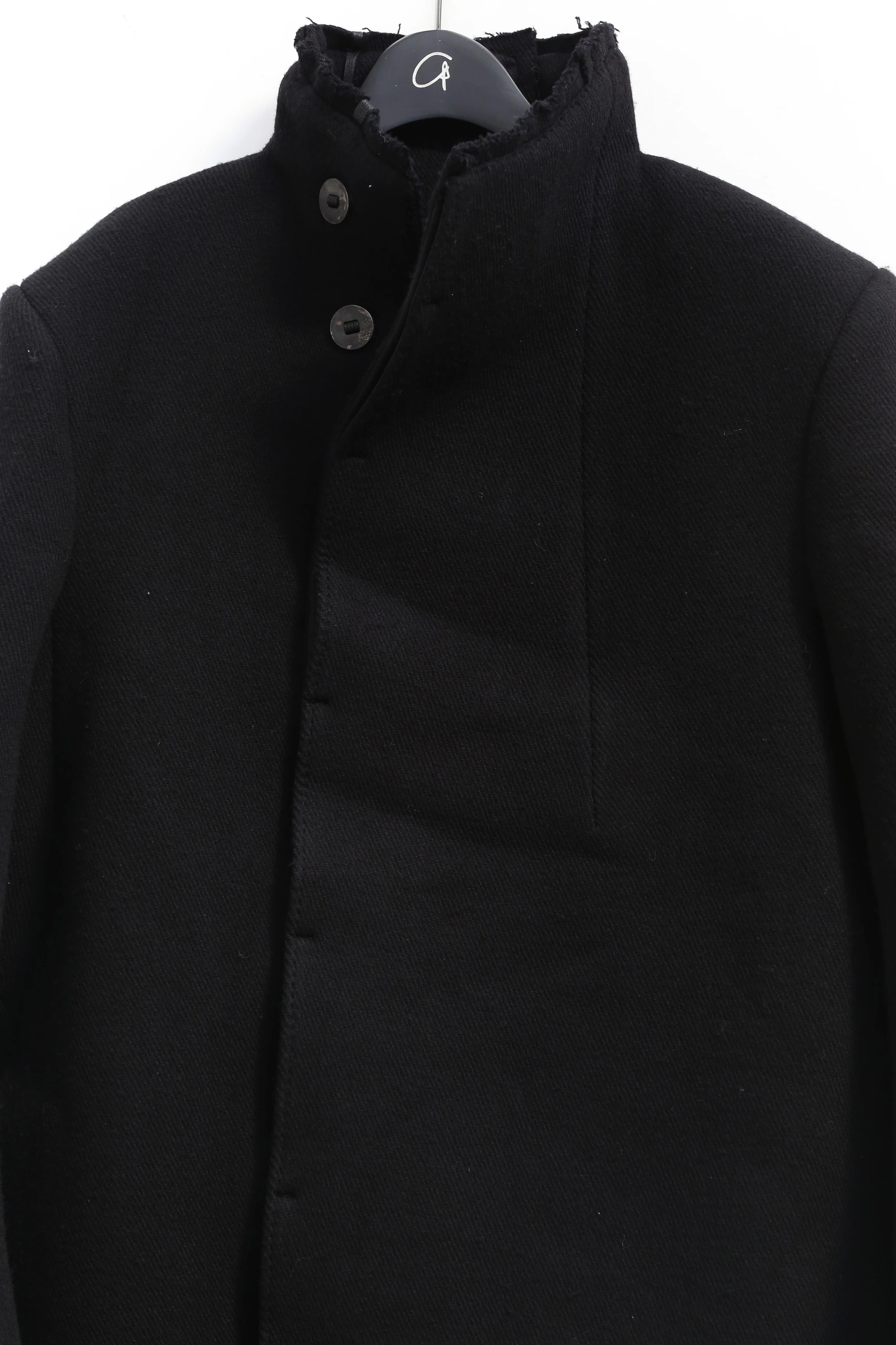 BORIS BIDJAN SABERI BLACK WOOL COAT COAT SHORT1 F19203 PBBS17 - Image 2