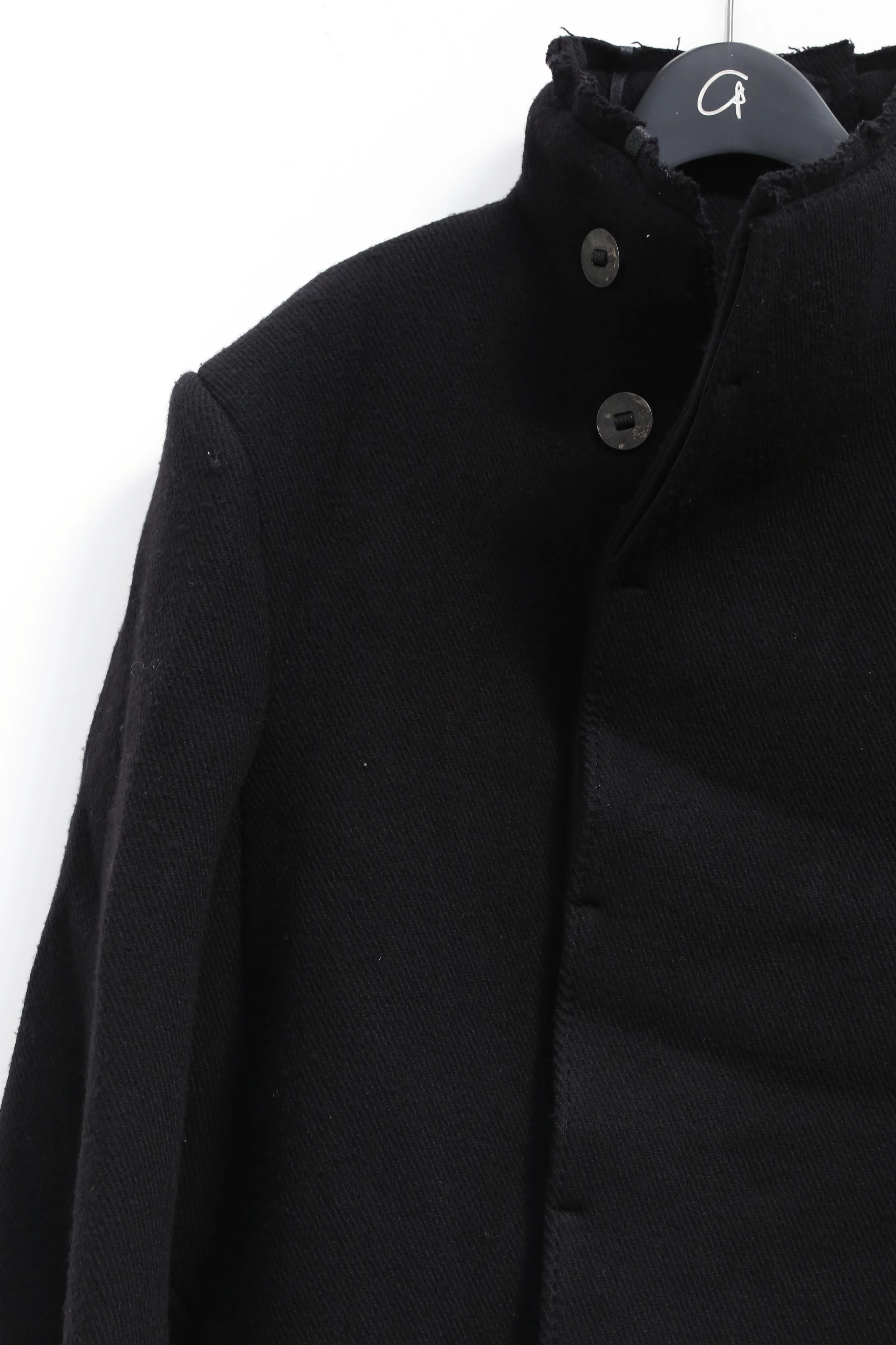 BORIS BIDJAN SABERI BLACK WOOL COAT COAT SHORT1 F19203 PBBS17 - Image 3